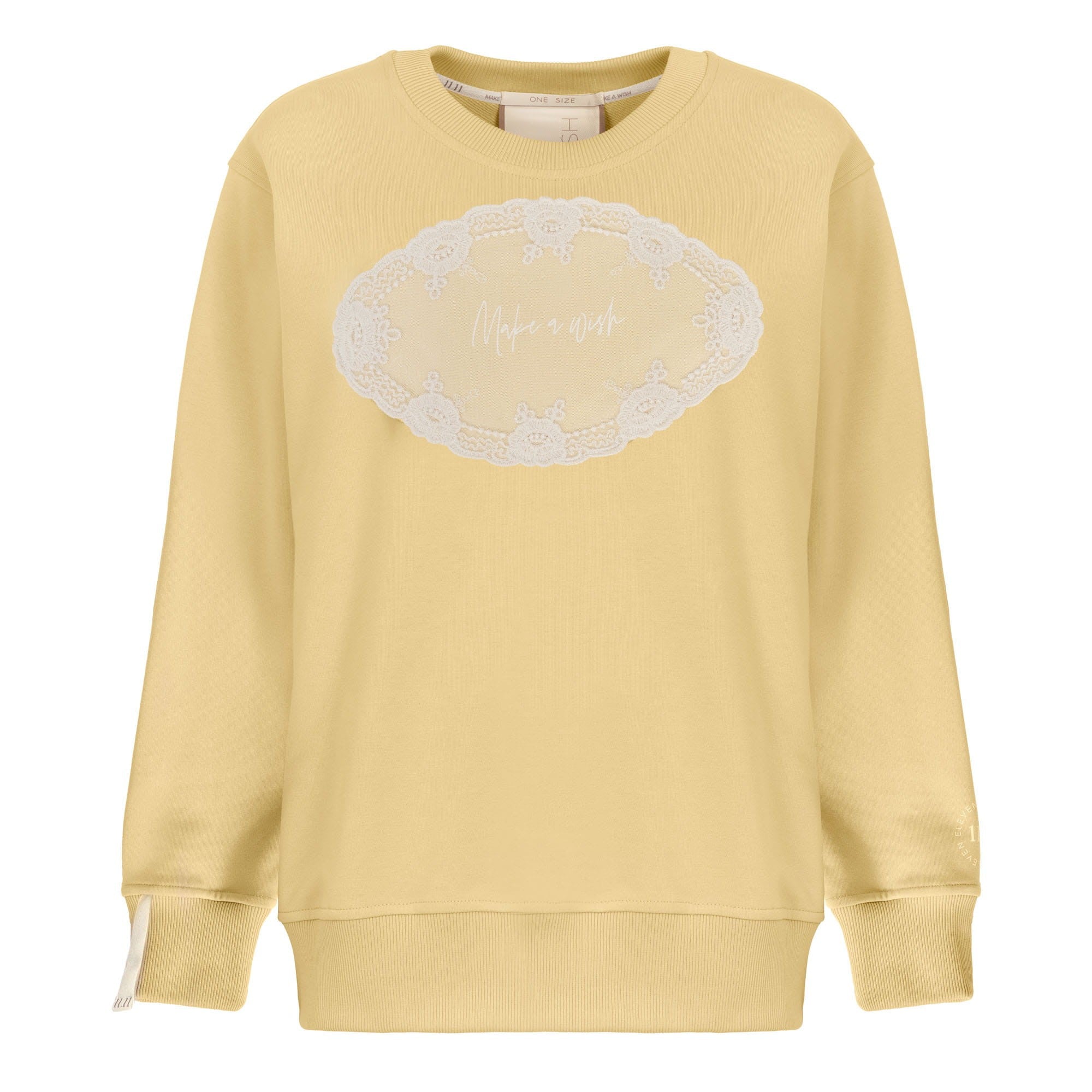 Banana yellow Lace sweatshirt image 1