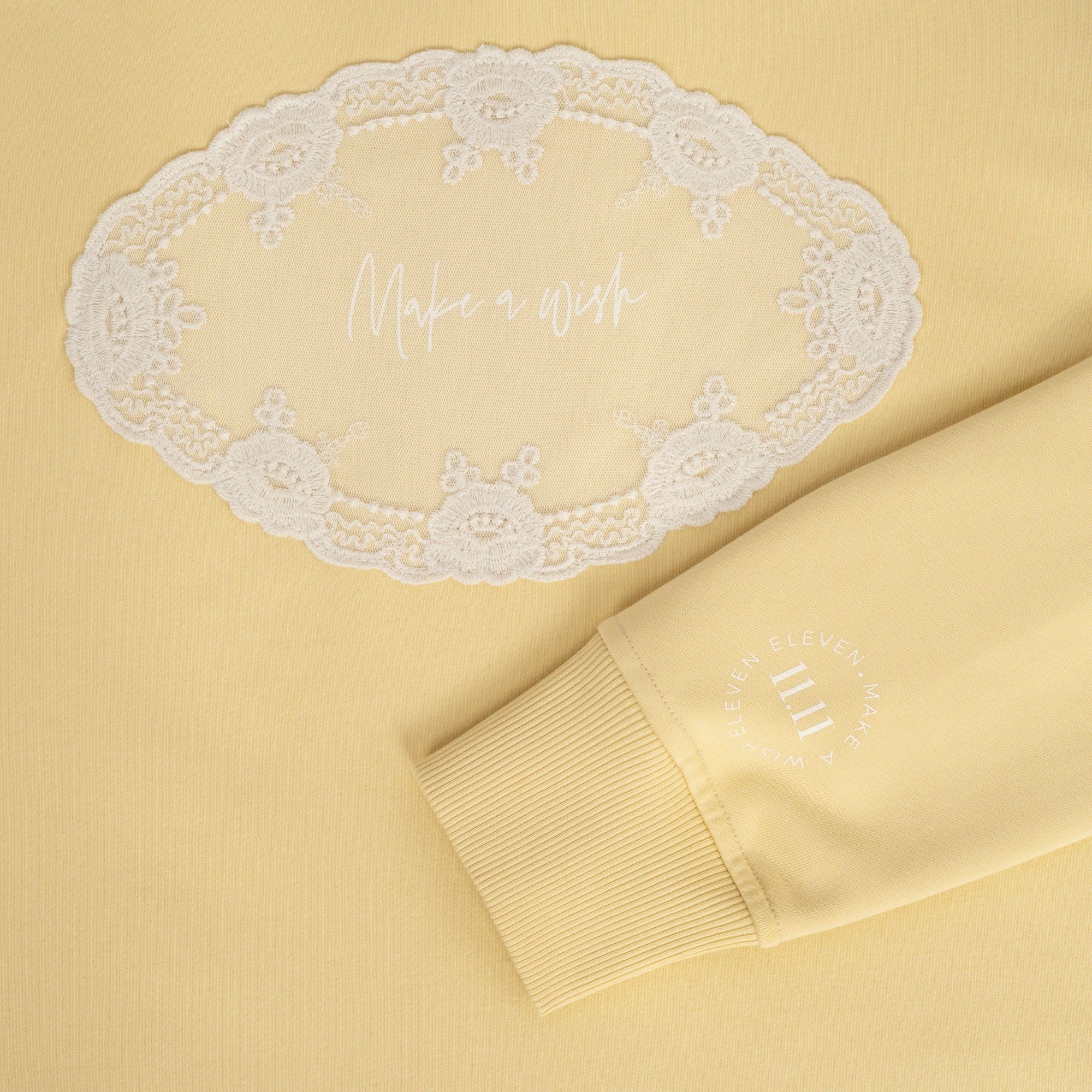 Banana yellow Lace sweatshirt image 8
