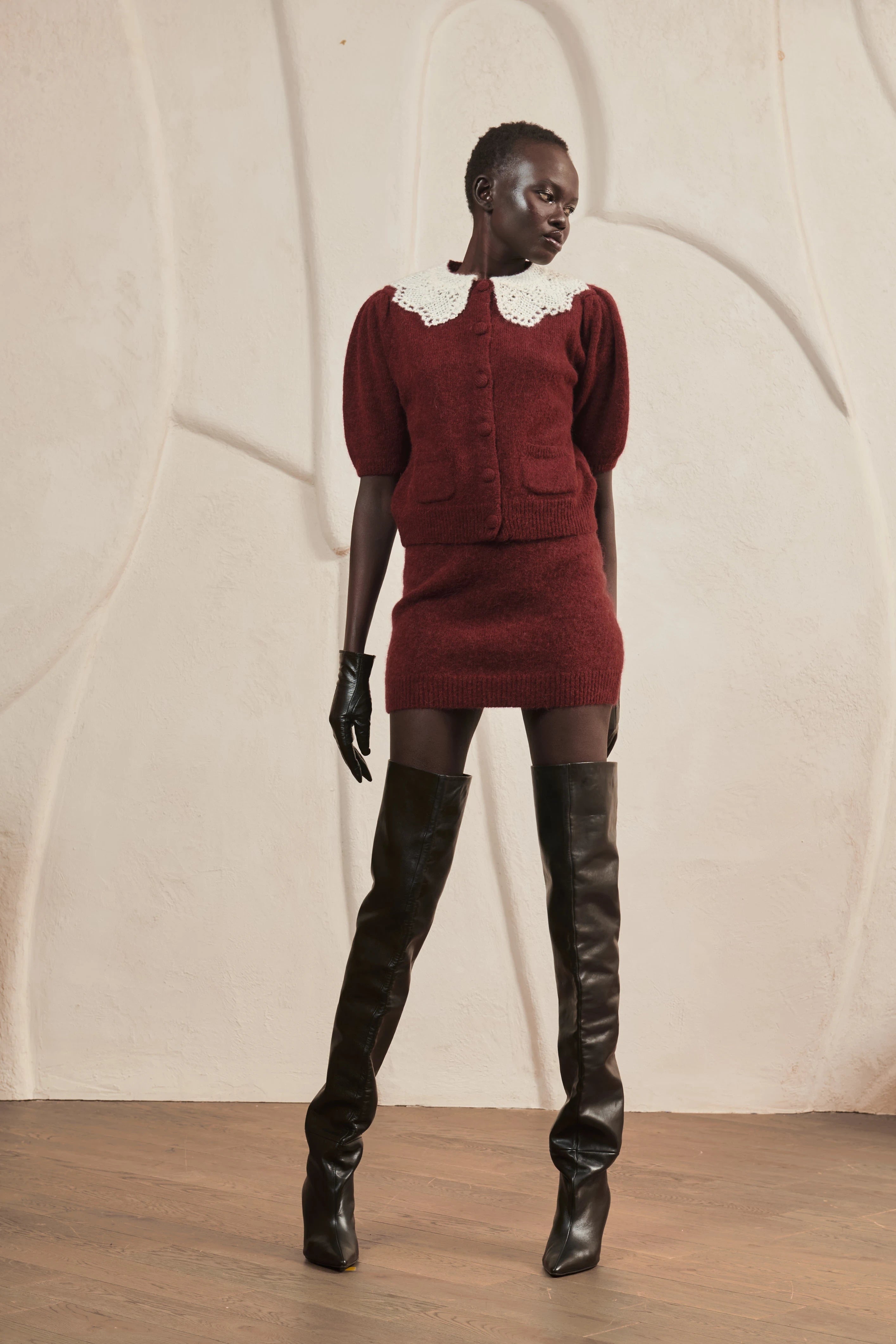 Burgundy Skirt Lily image 1