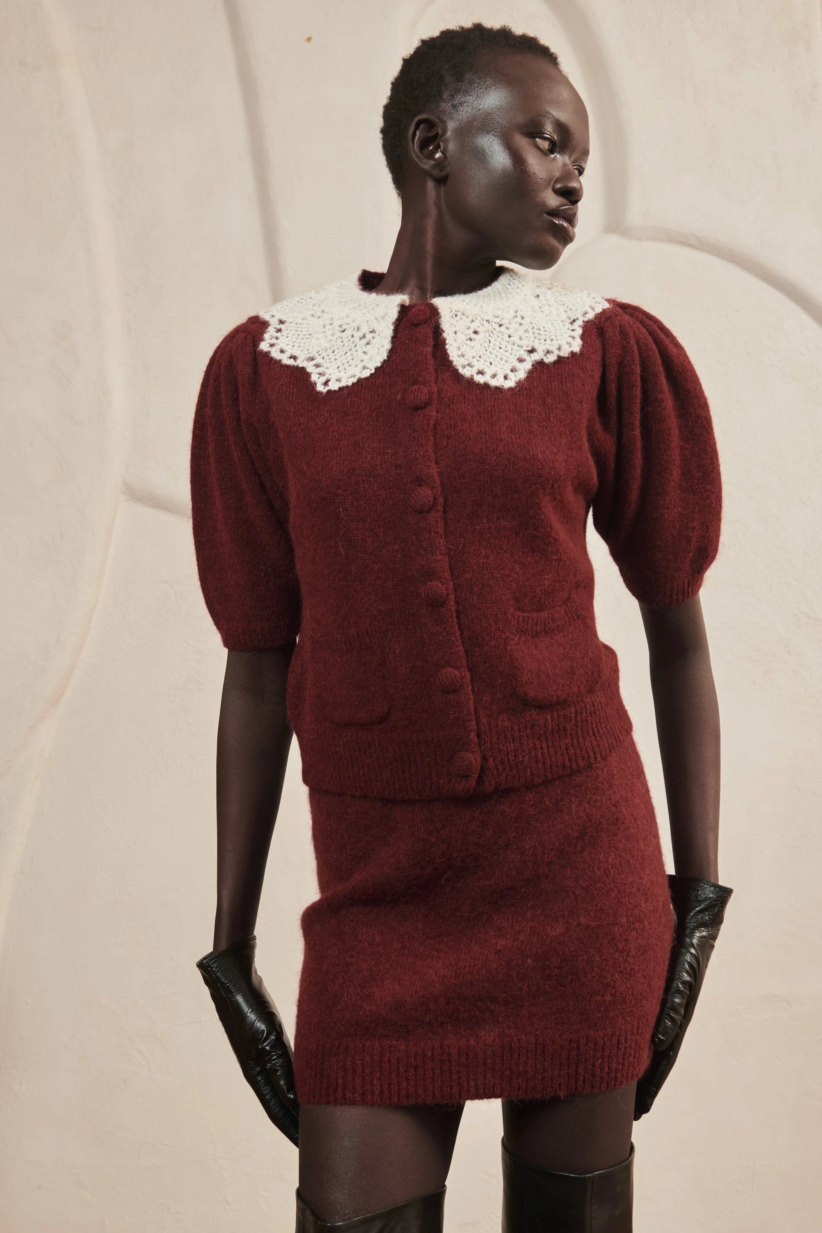 Burgundy Skirt Lily image 2