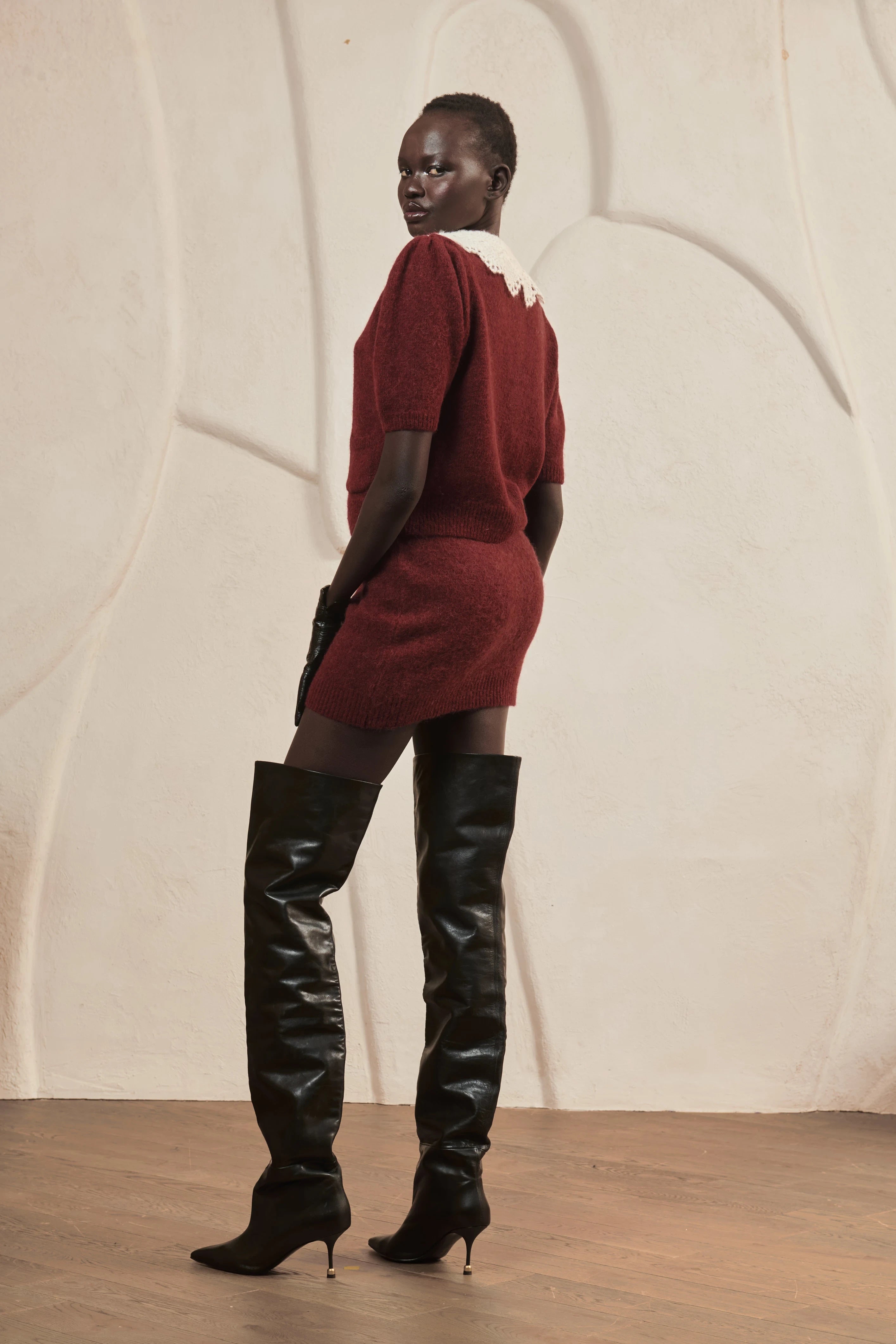 Burgundy Skirt Lily image 3