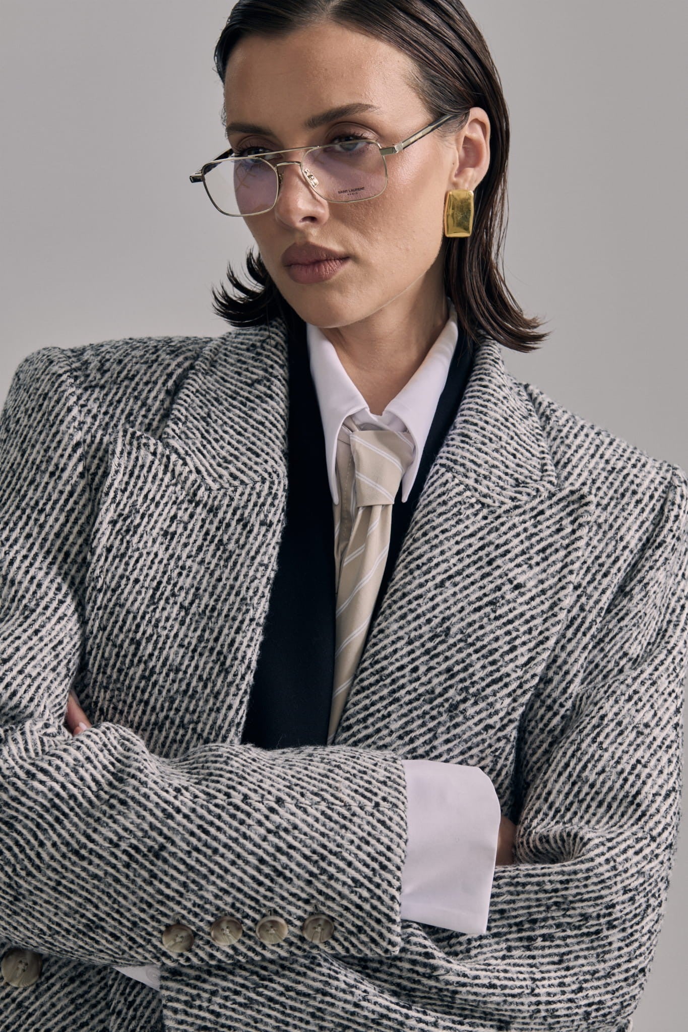 Melange grey Mia coat image 1