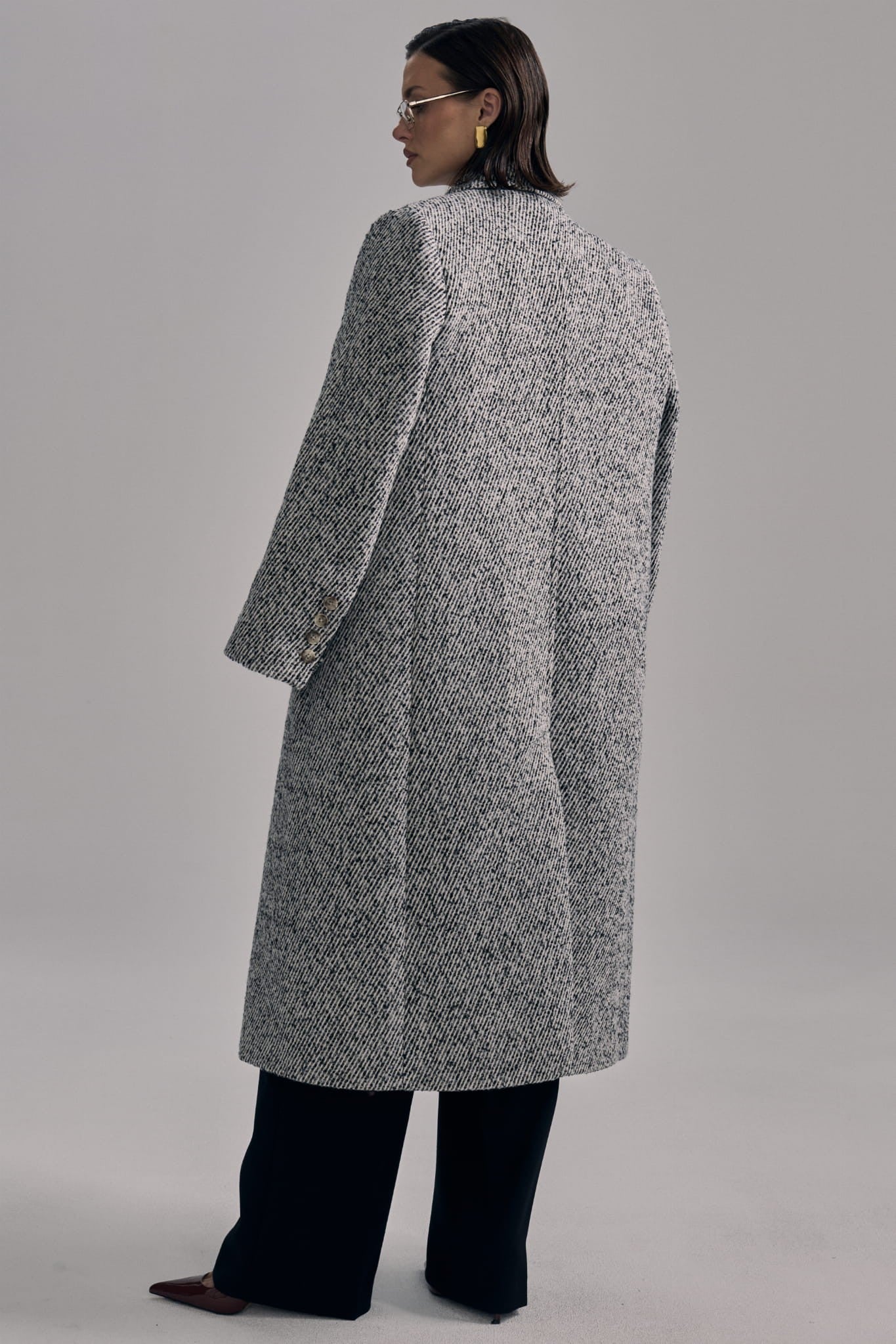 Melange grey Mia coat image 5