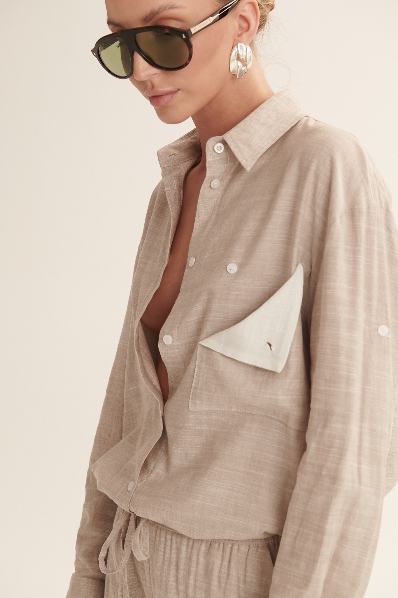 Beige Layla shirt image 3