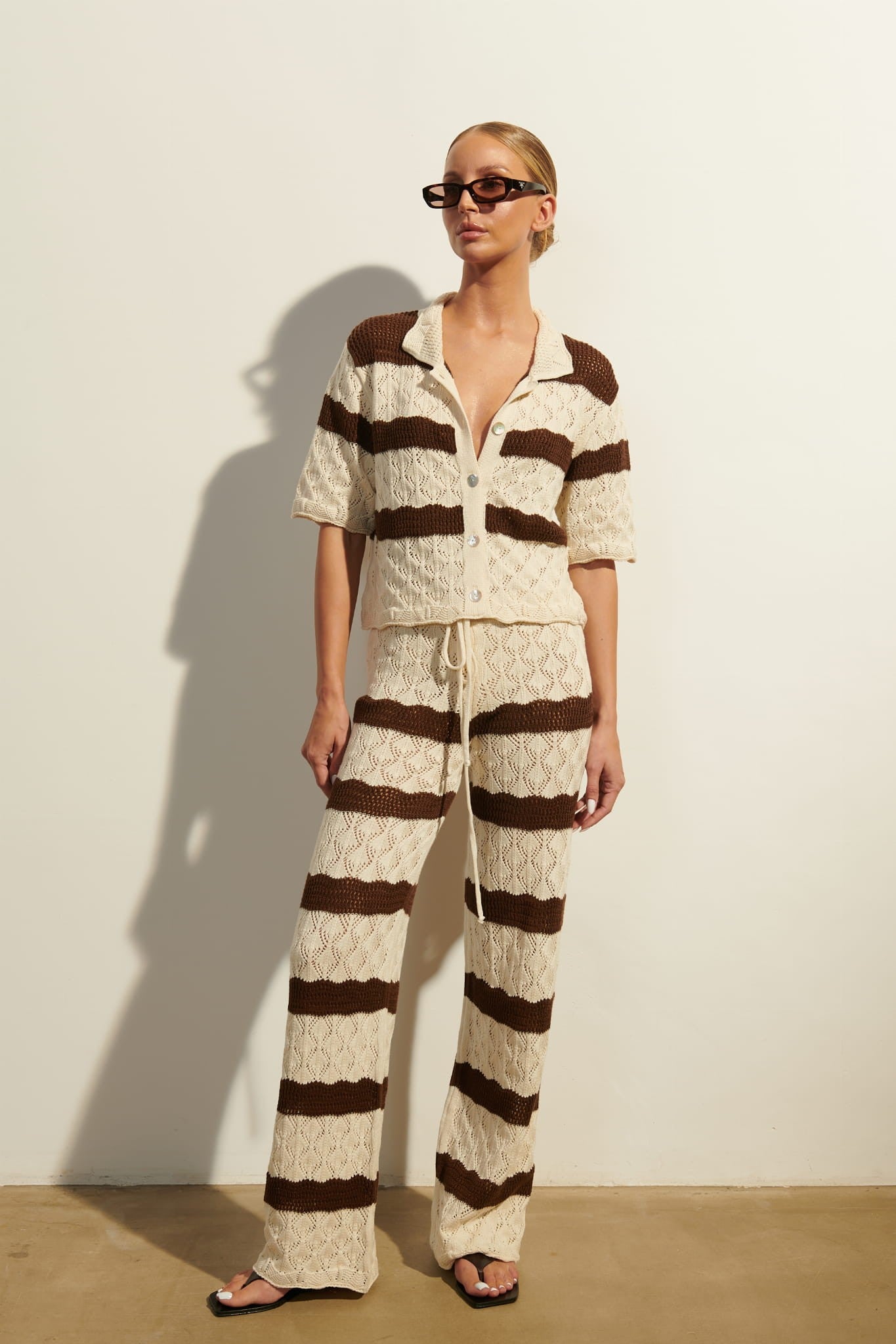 Cream with chocolate Via sweater image 1