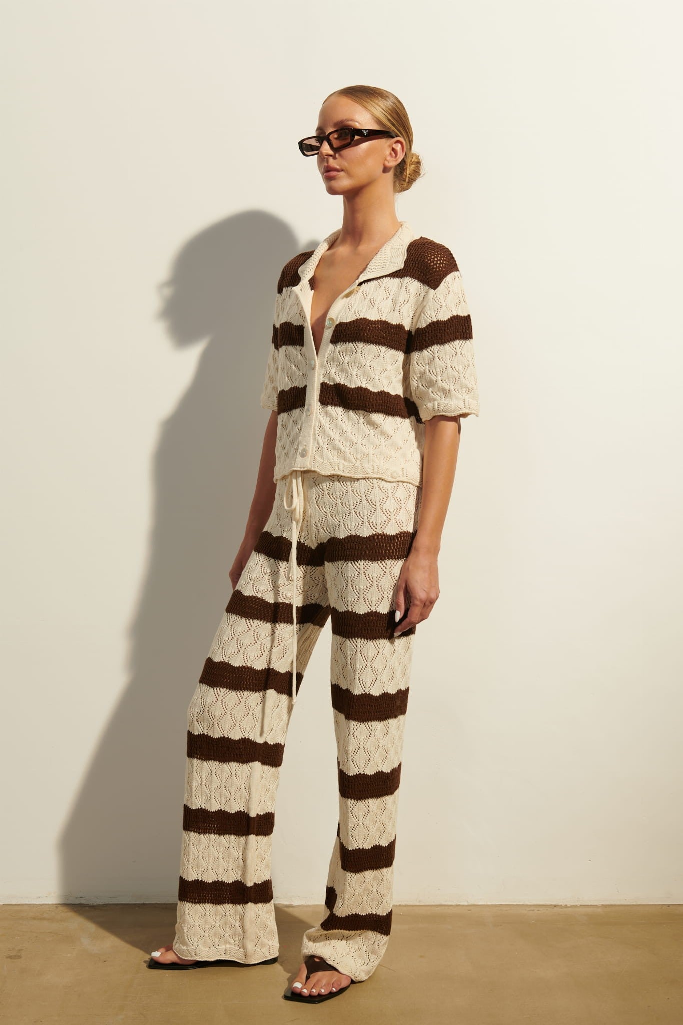 Cream with chocolate Via sweater image 2