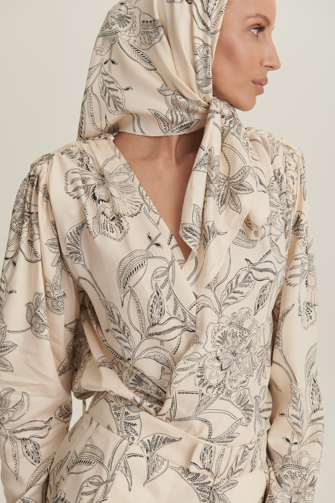 Patterned Chloe scarf image 2