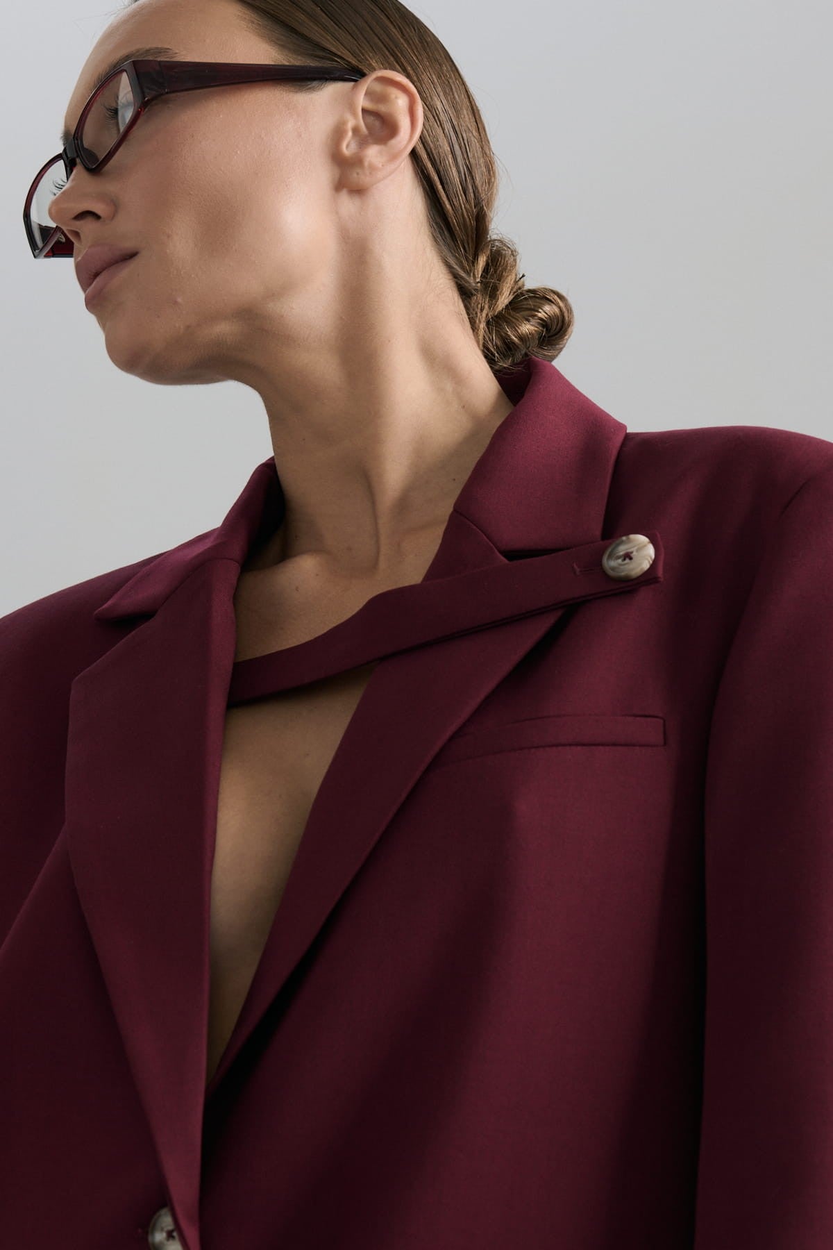 Burgundy Vivien jacket image 1