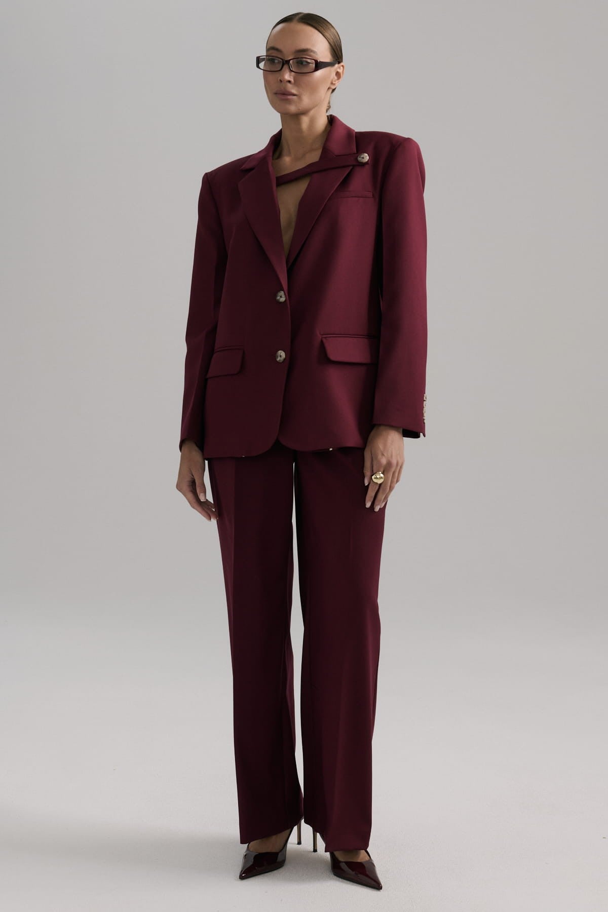Burgundy Vivien jacket image 3