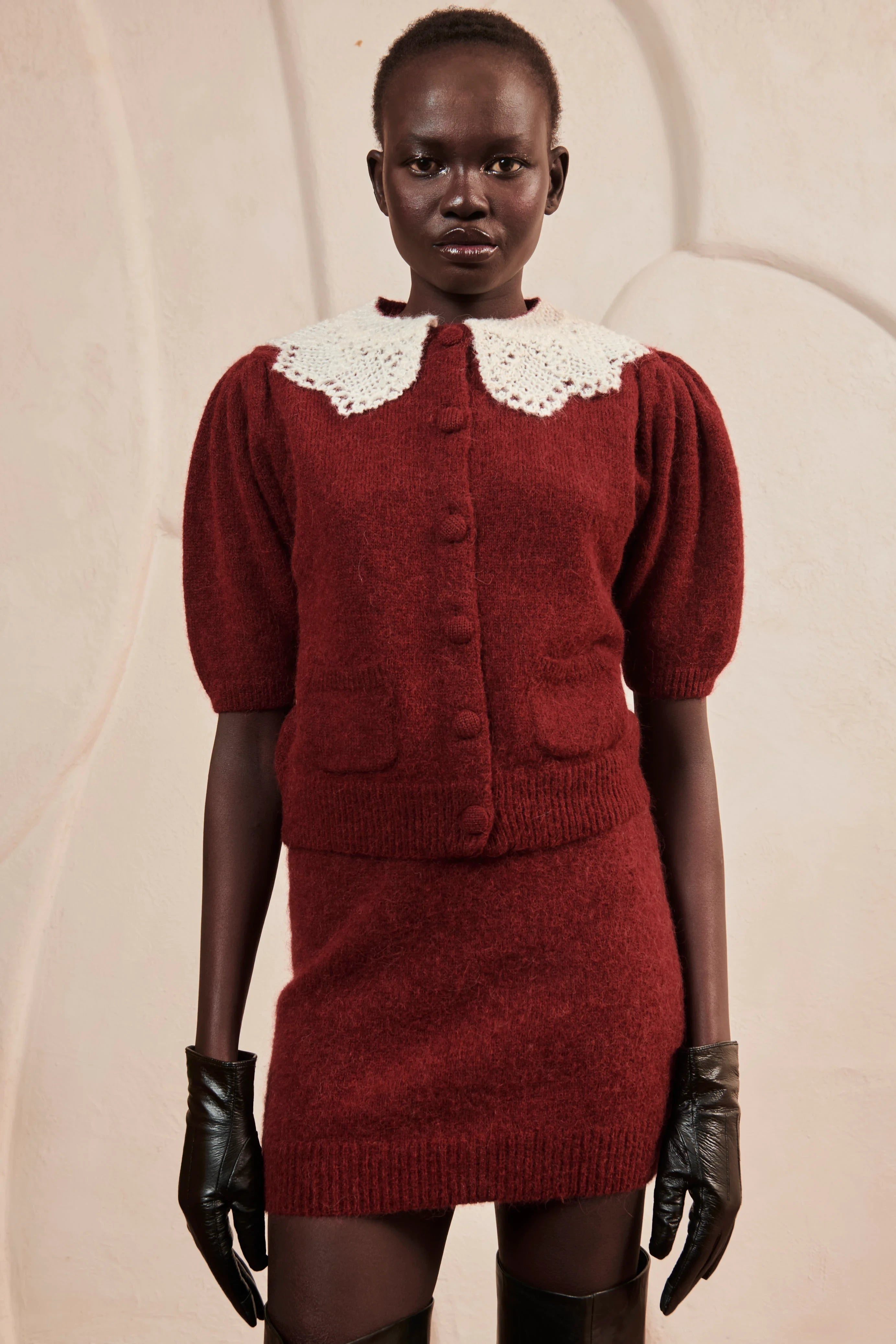 Burgundy Lily sweater image 2