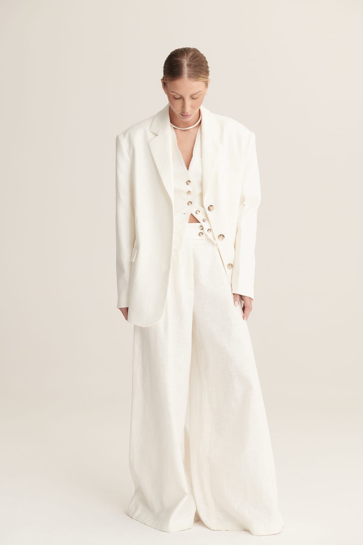 Cream Yara pants image 1