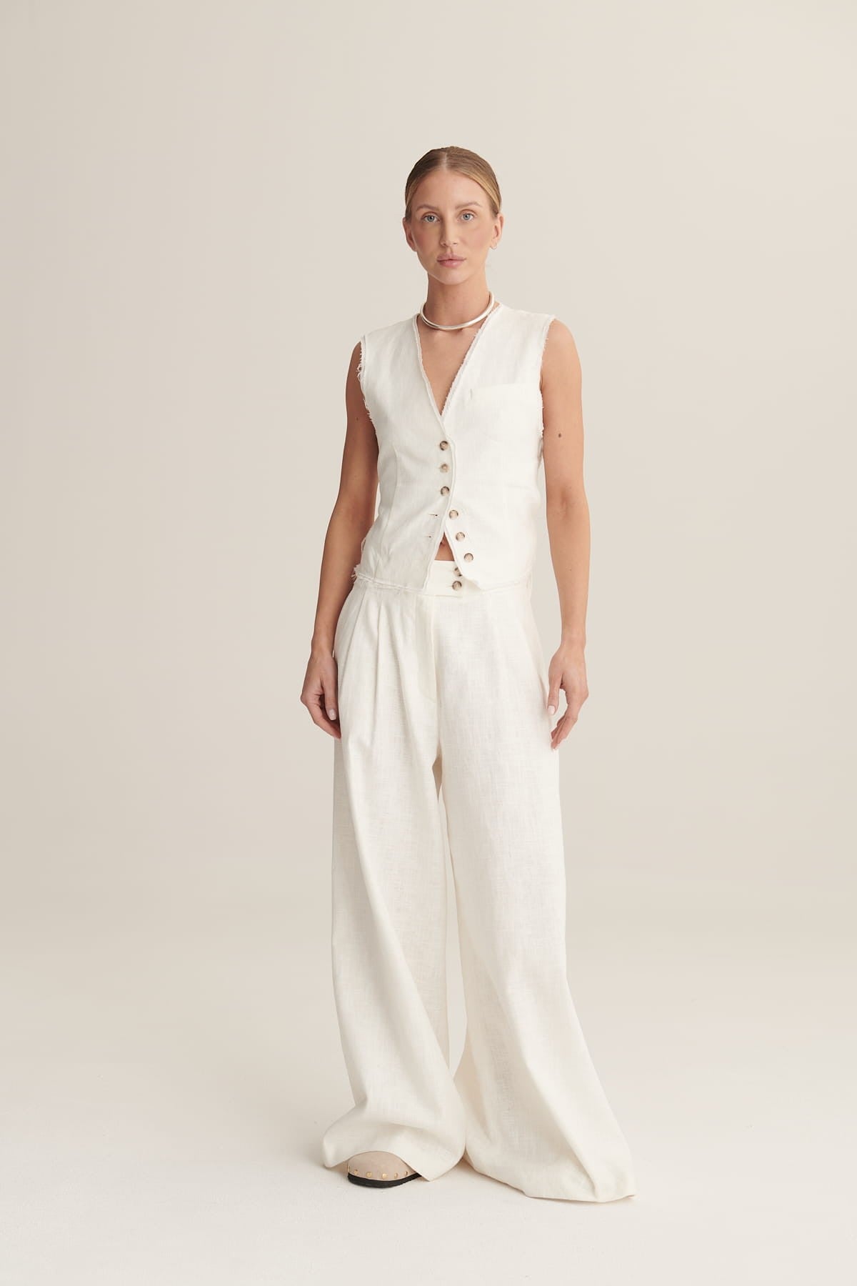 Cream Yara pants image 4
