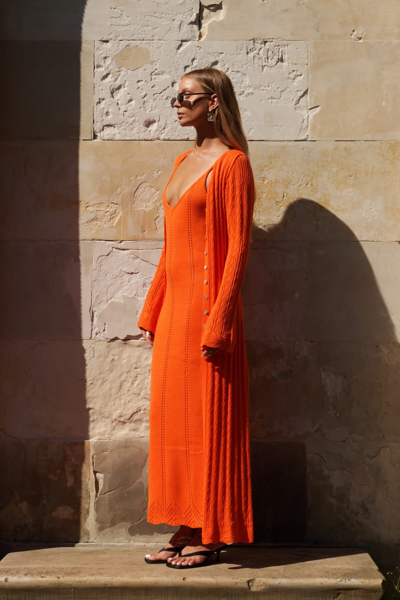 Orange Dress/cardigan Sonia image 4
