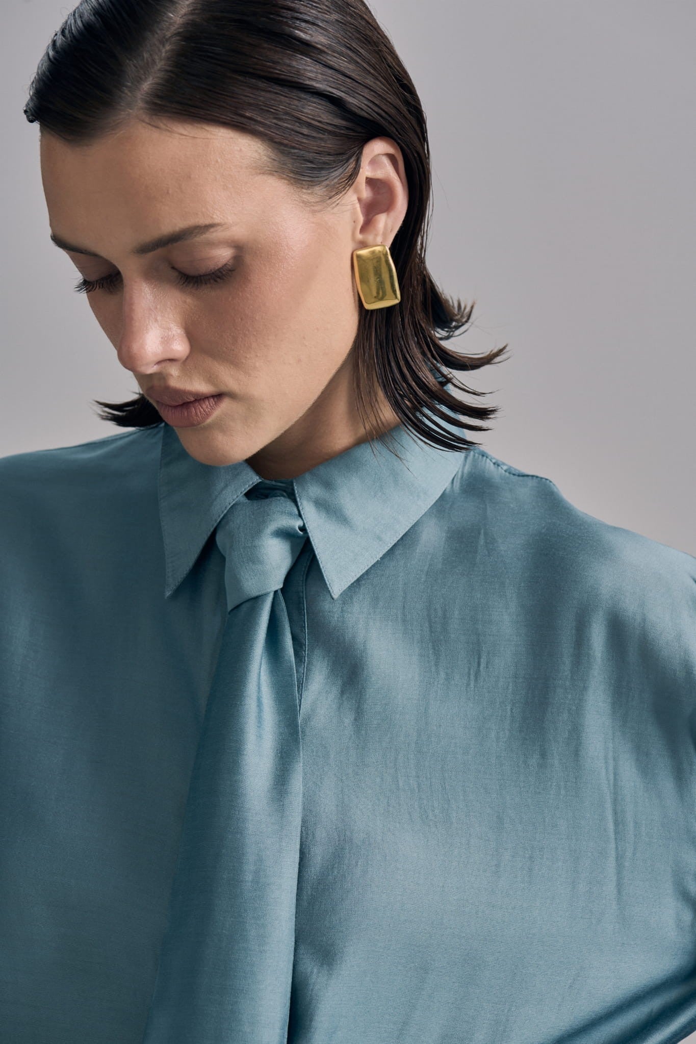 Turquoise Tie shirt image 2