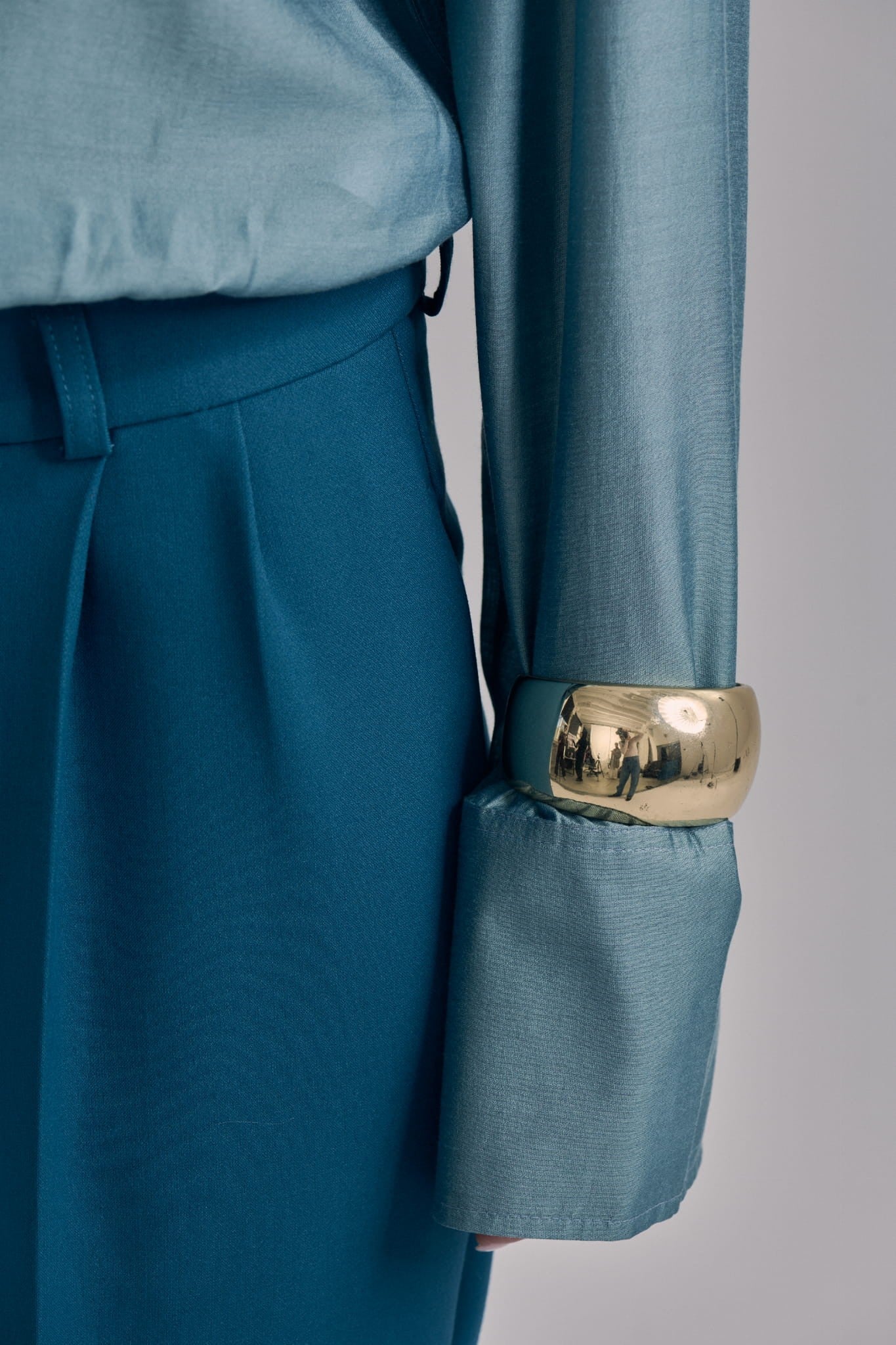 Turquoise Tie shirt image 4