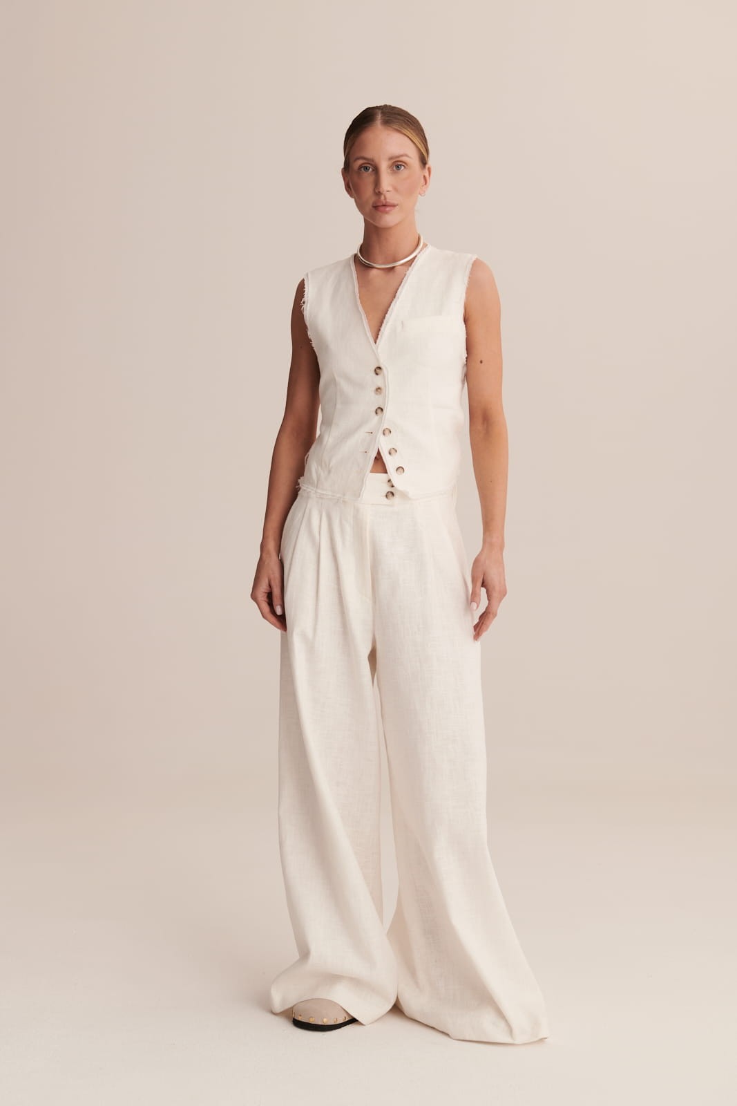 Cream Yara vest image 5