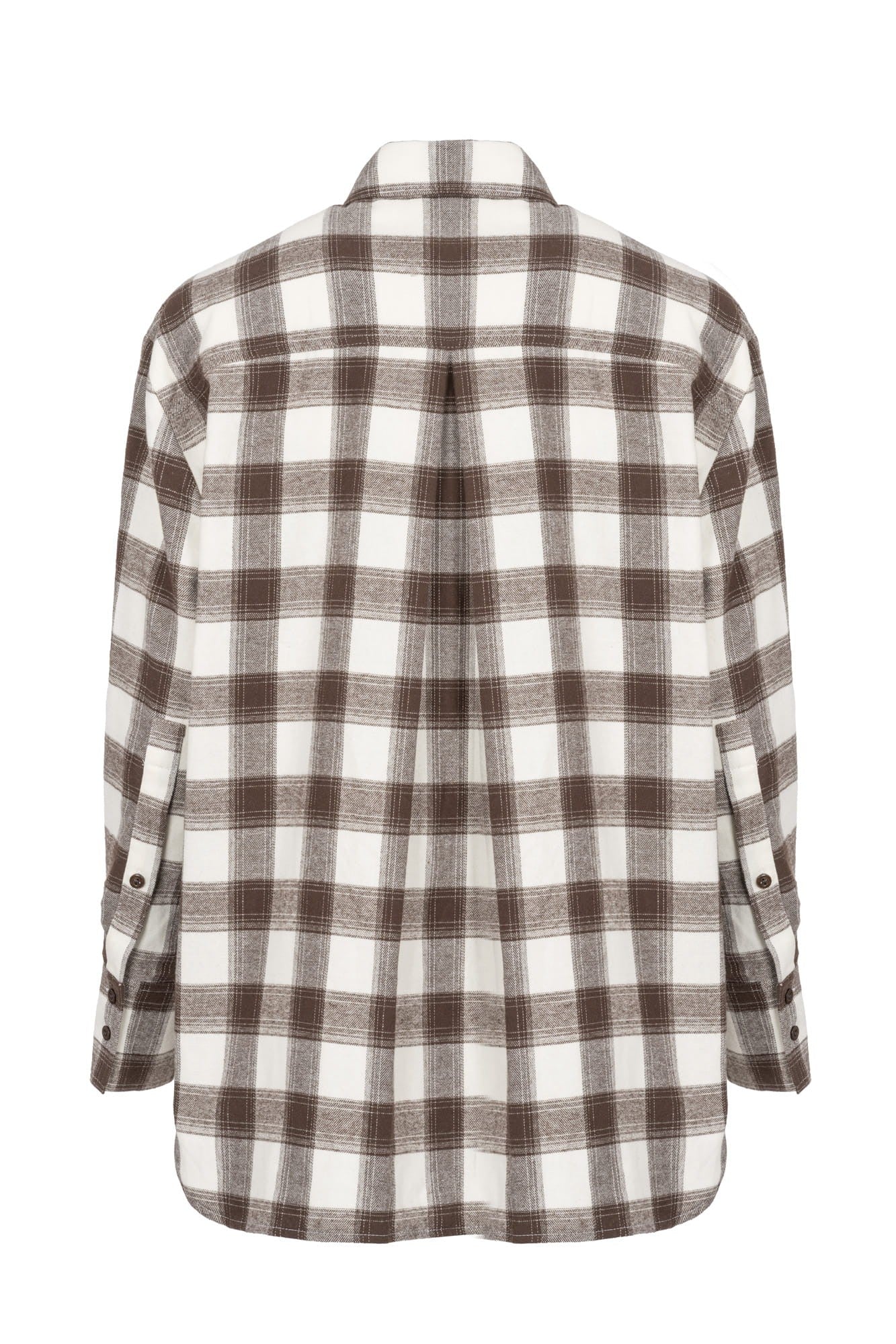 Brown and cream check Fifi shirt image 2