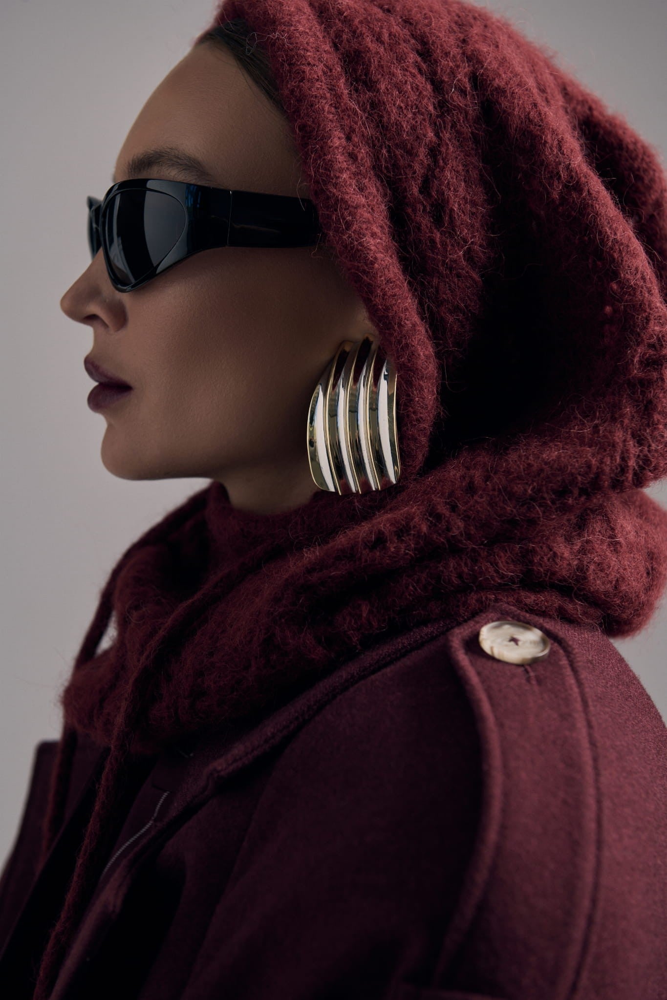 Burgundy balaclava image 1