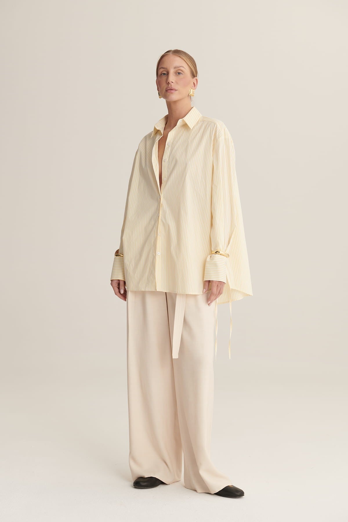 Yellow with cream Giulia shirt image 3