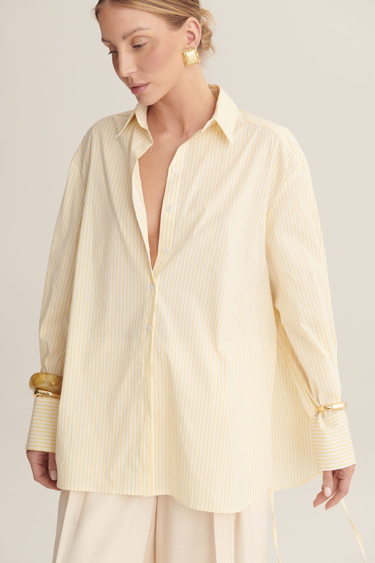 Yellow with cream Giulia shirt image 6
