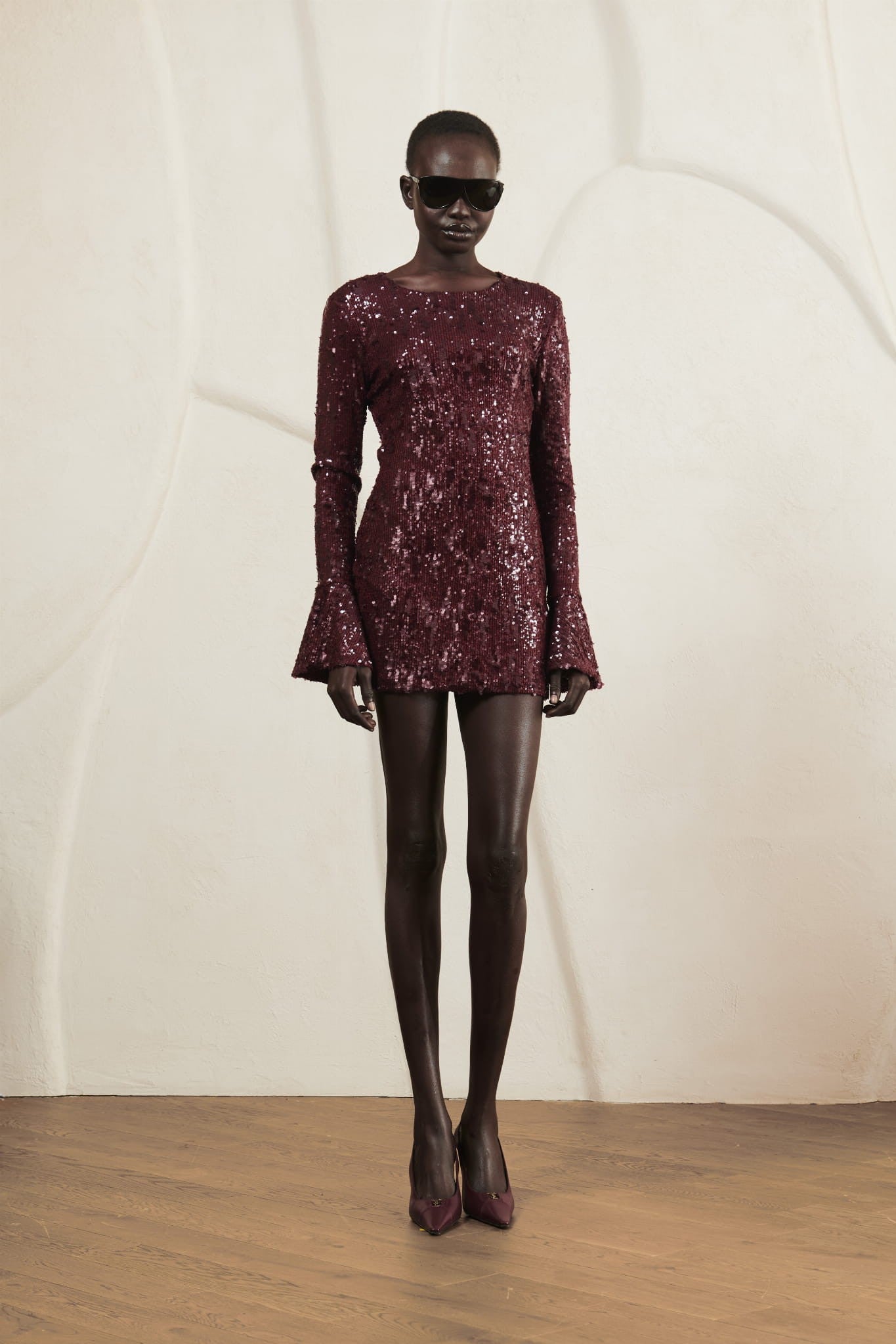 Burgundy Dress Sparkle image 1