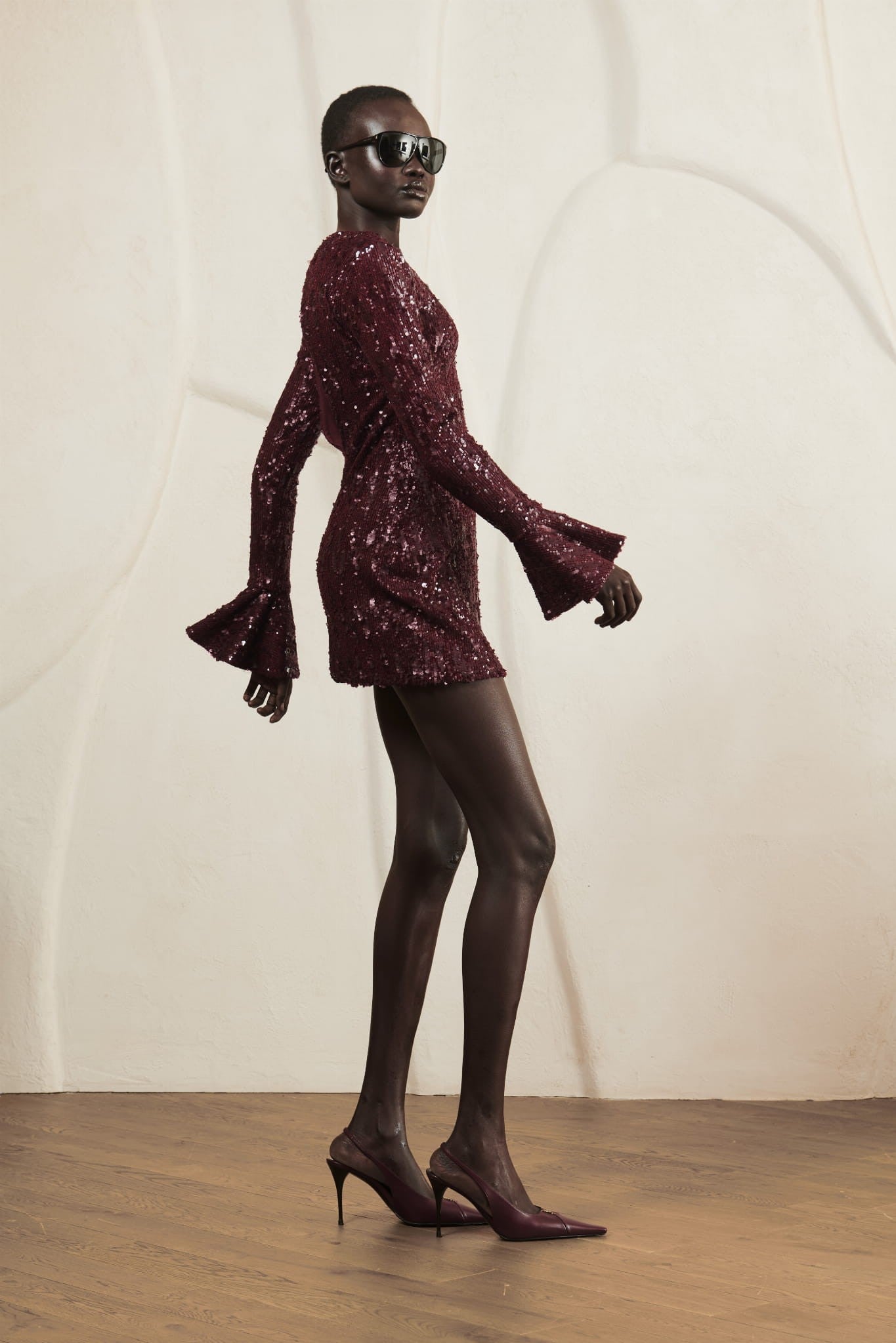 Burgundy Dress Sparkle image 4