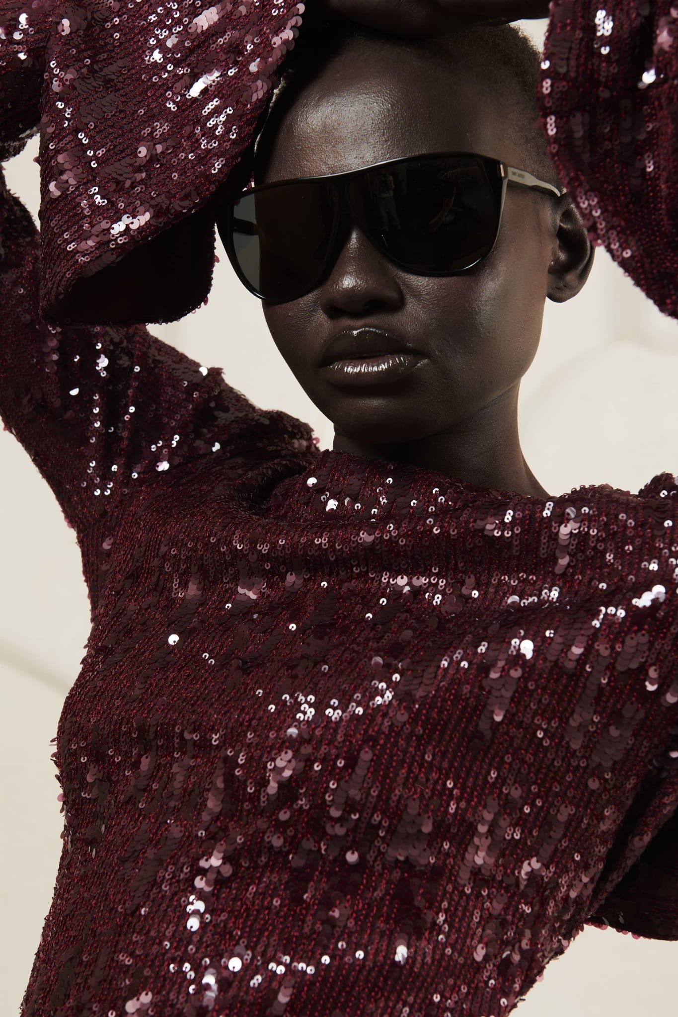 Burgundy Dress Sparkle image 7