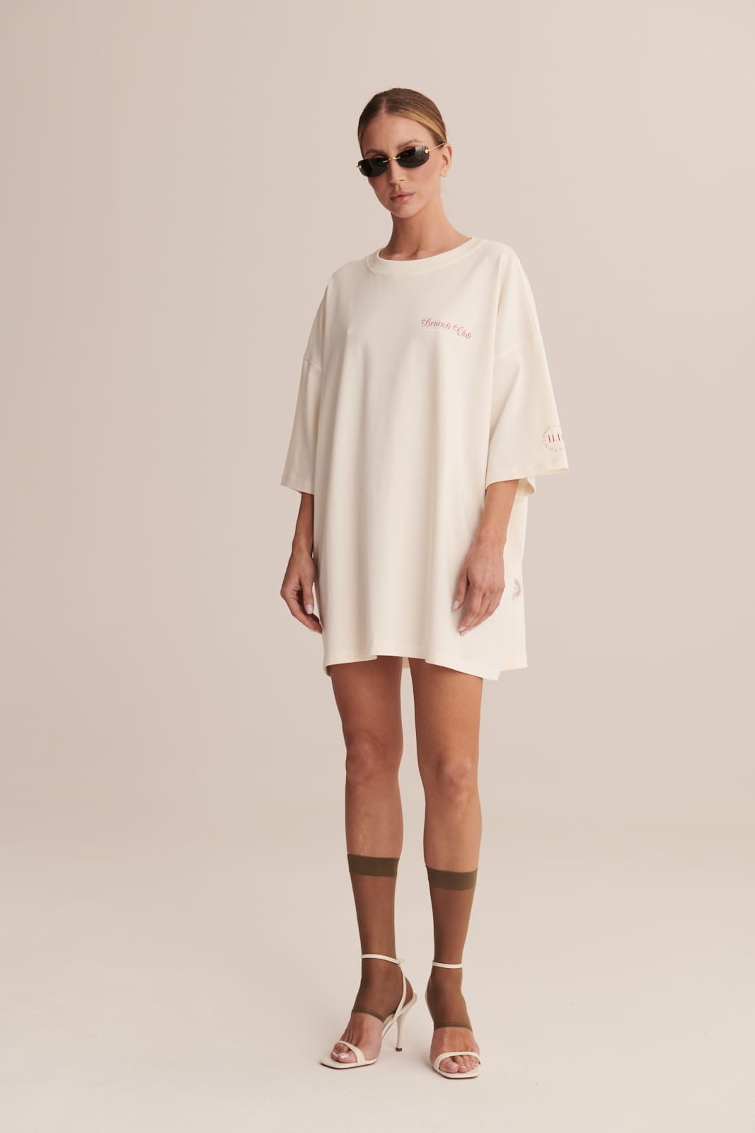 Off white Oversize T shirt Brunch image 2