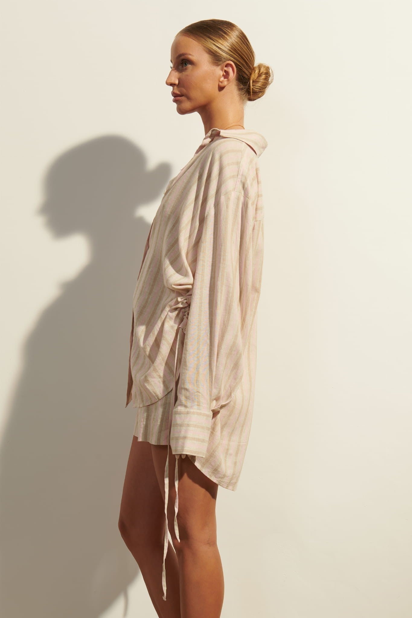 Beige with pink Maree shorts image 5