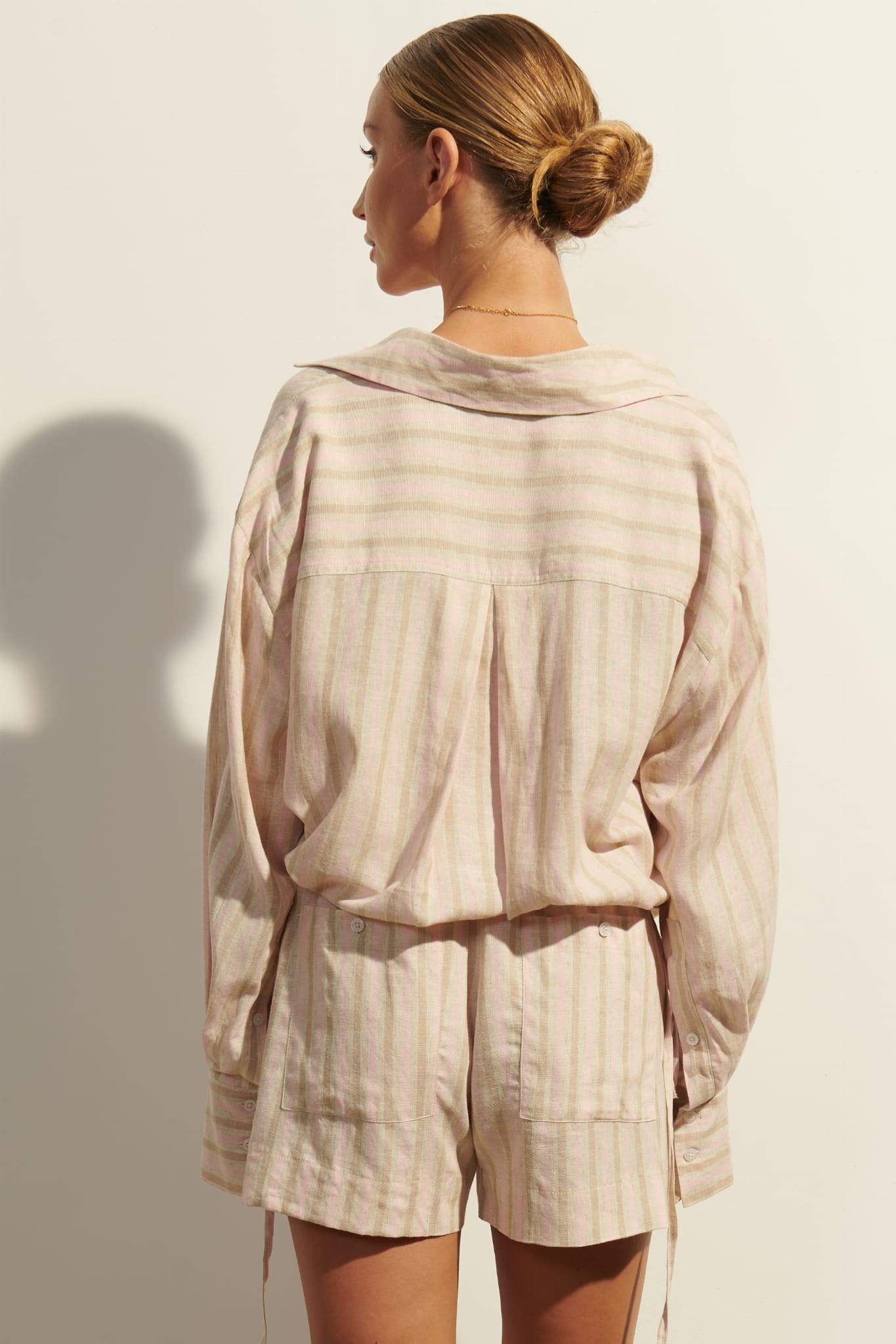 Beige with pink Maree shorts image 6
