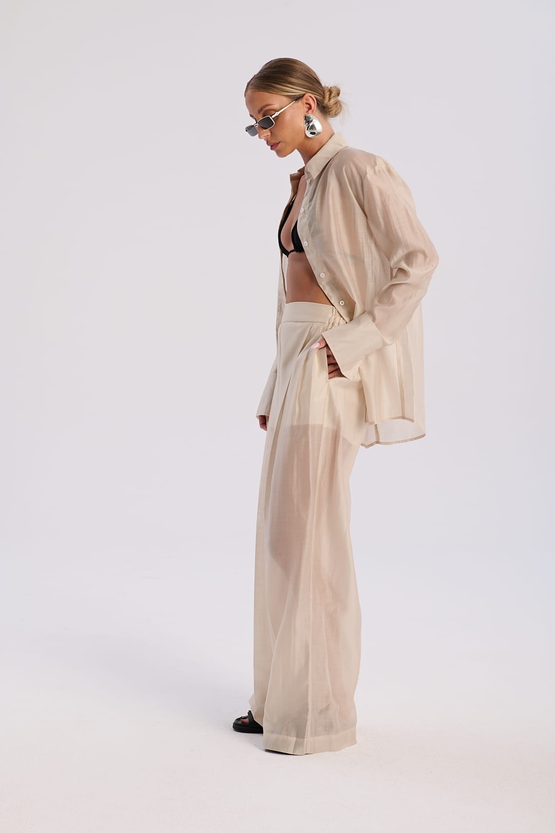 Beige Aire pants image 1
