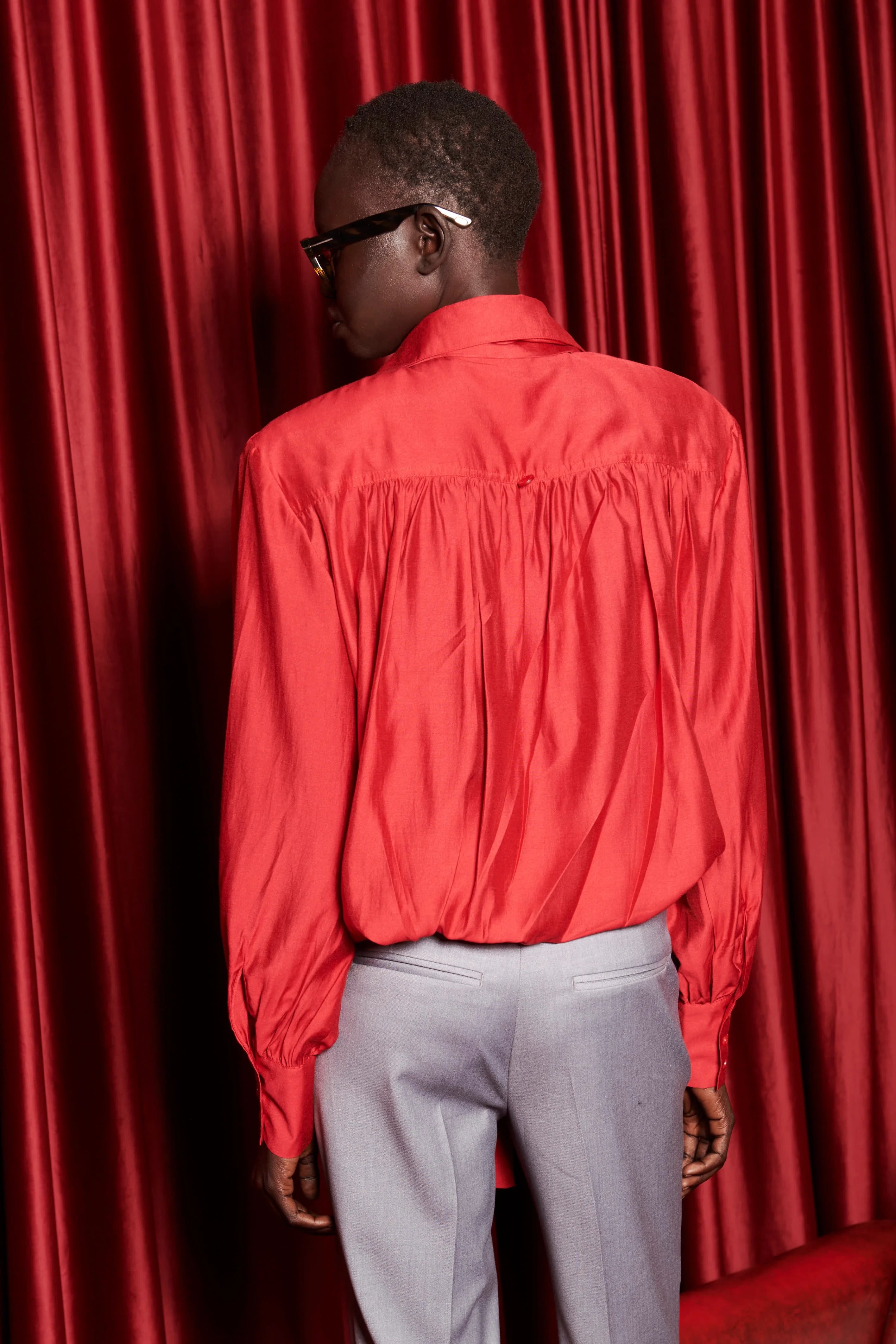 Red Bow blouse image 3
