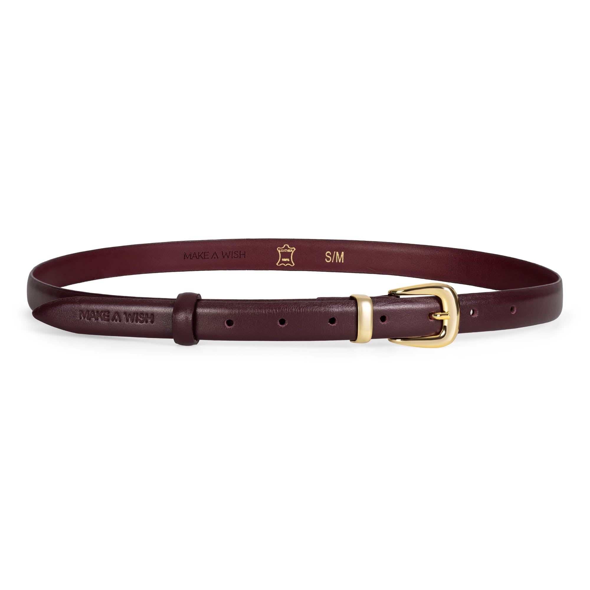 Burgundy Bianka belt image 1