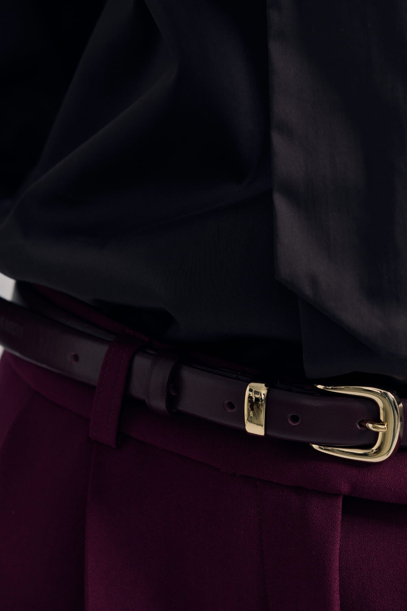 Burgundy Bianka belt image 3