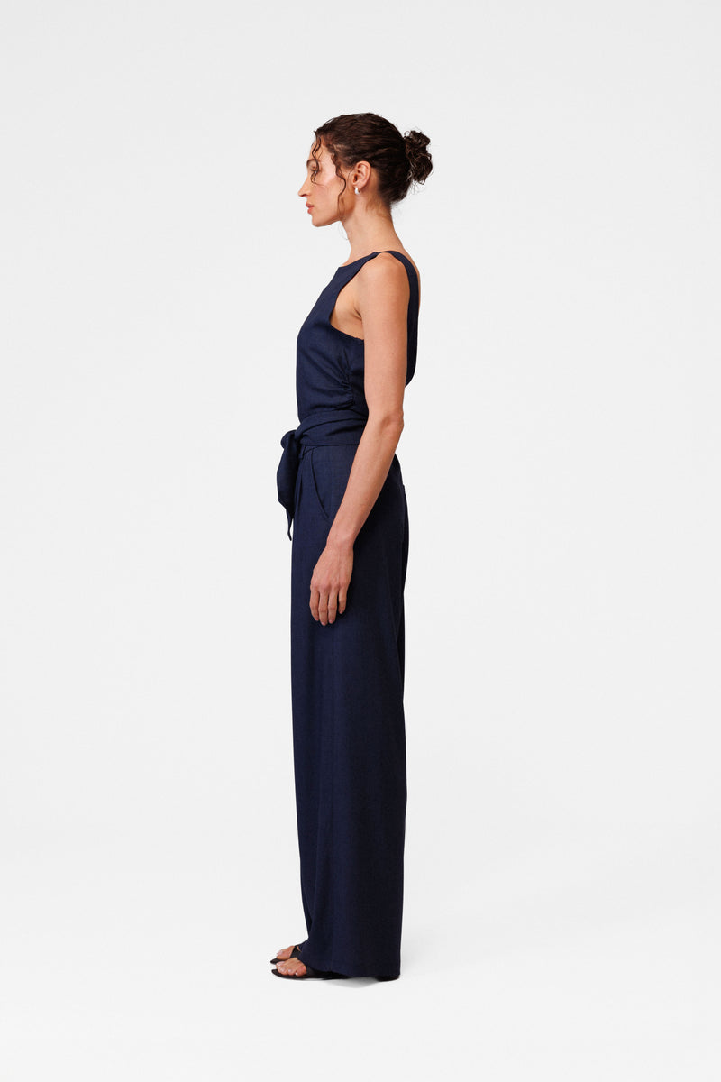 Linen palazzo trousers