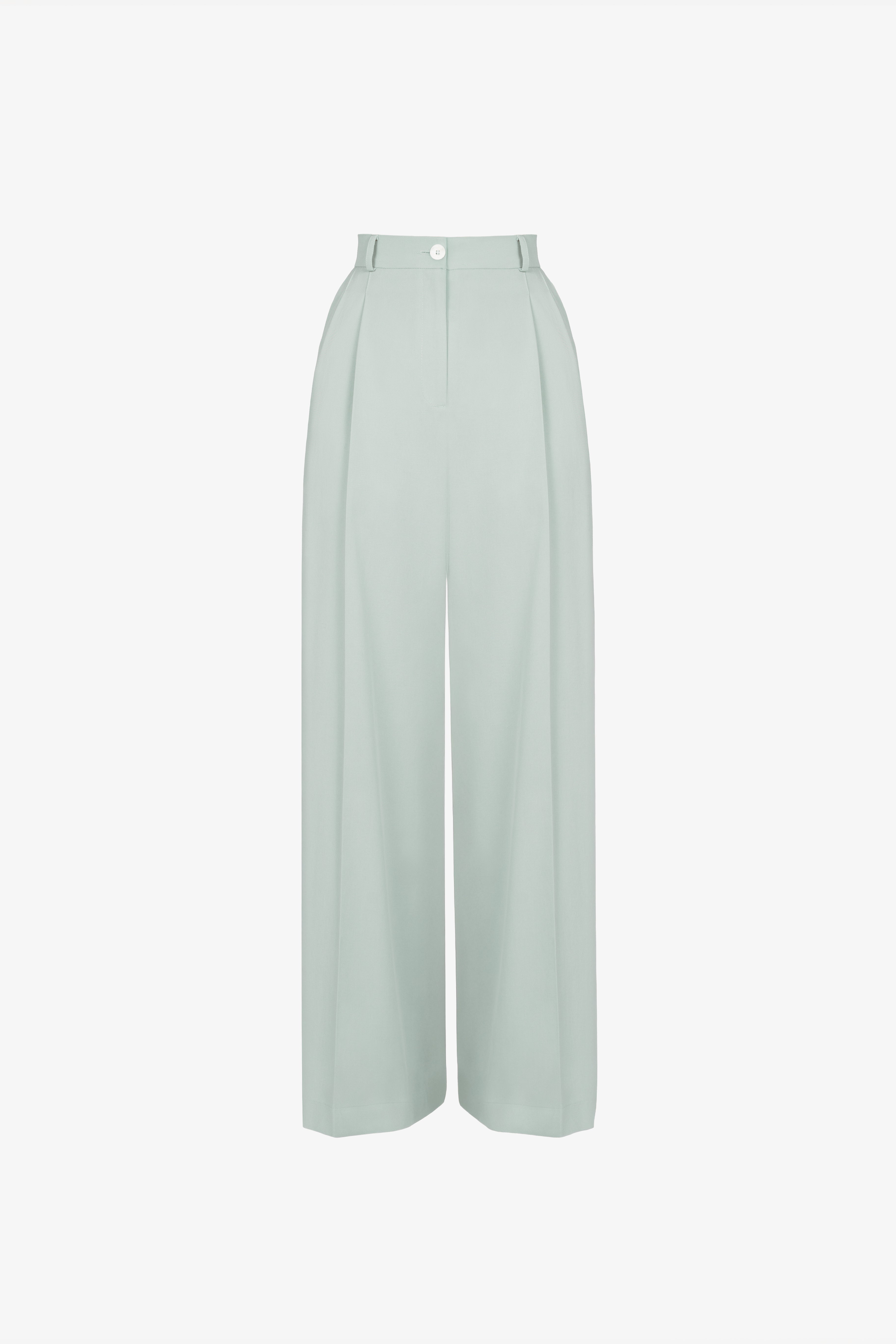 Spodnie garniturowe z wysokim stanem