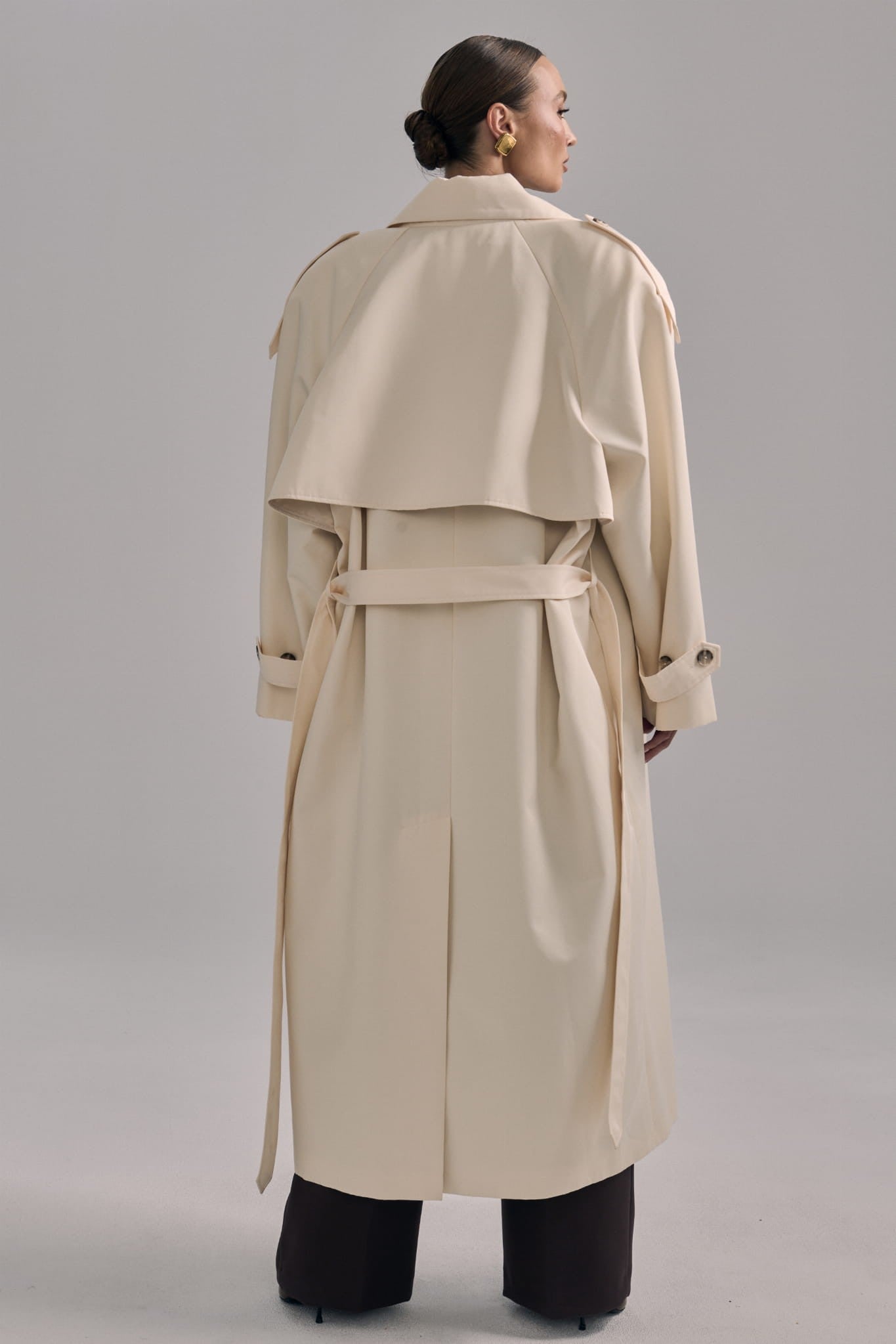 Cream Trench Velluto image 3