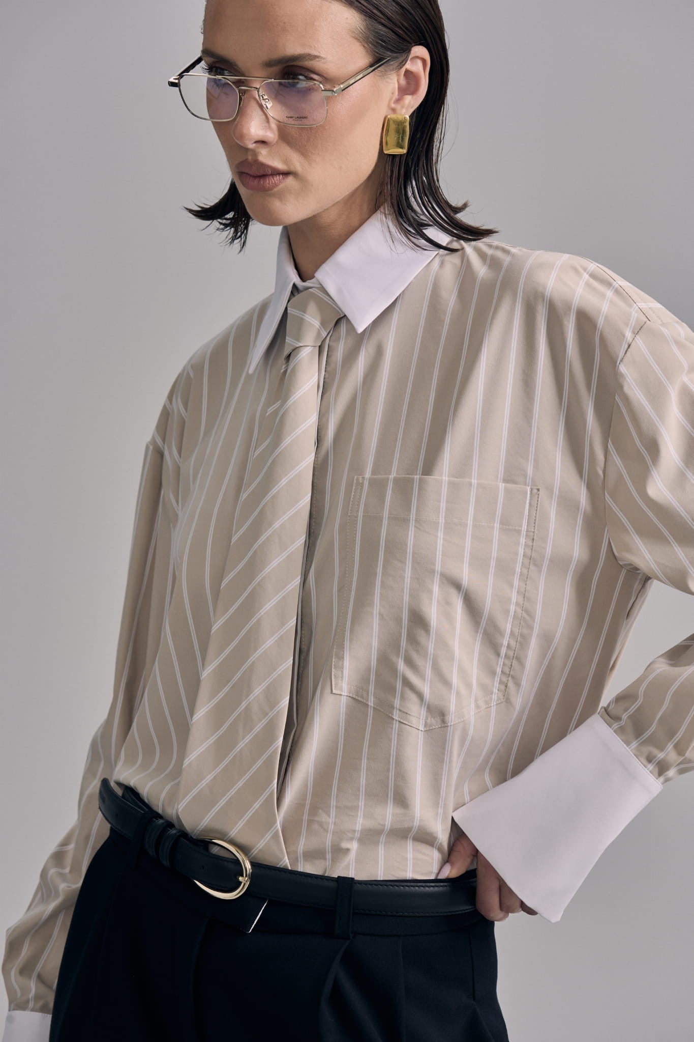 Beige Odetta shirt image 2