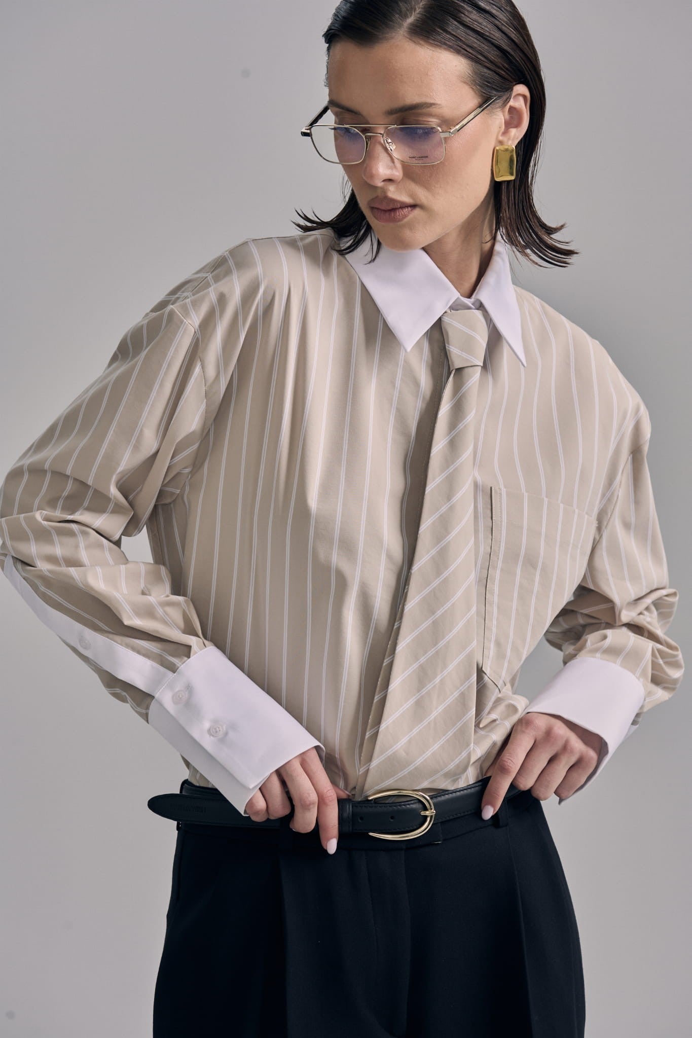 Beige Odetta shirt image 3