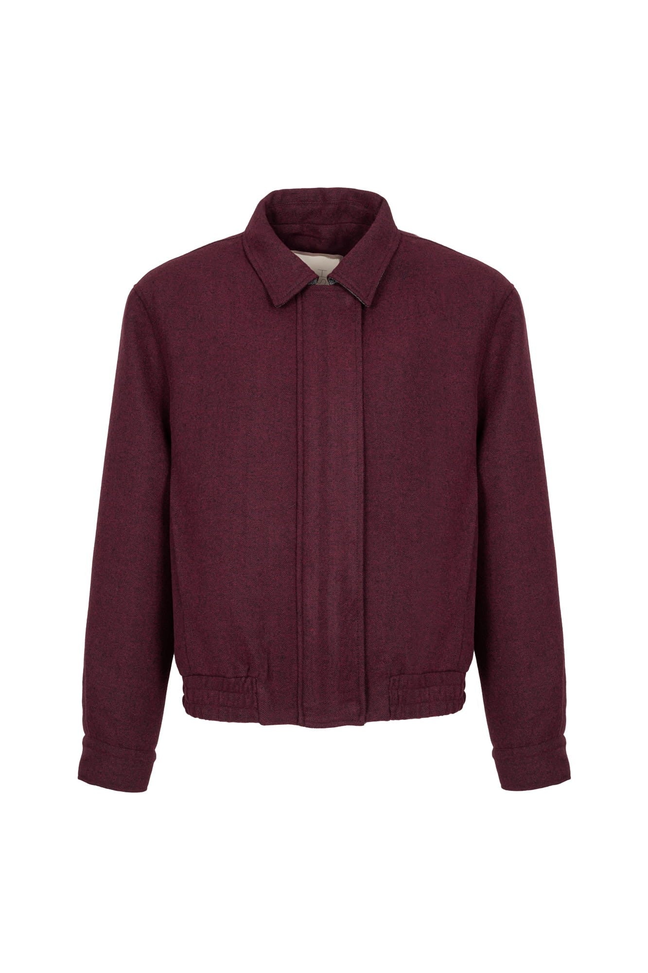 Burgundy Bomber jacket Chevron image 1