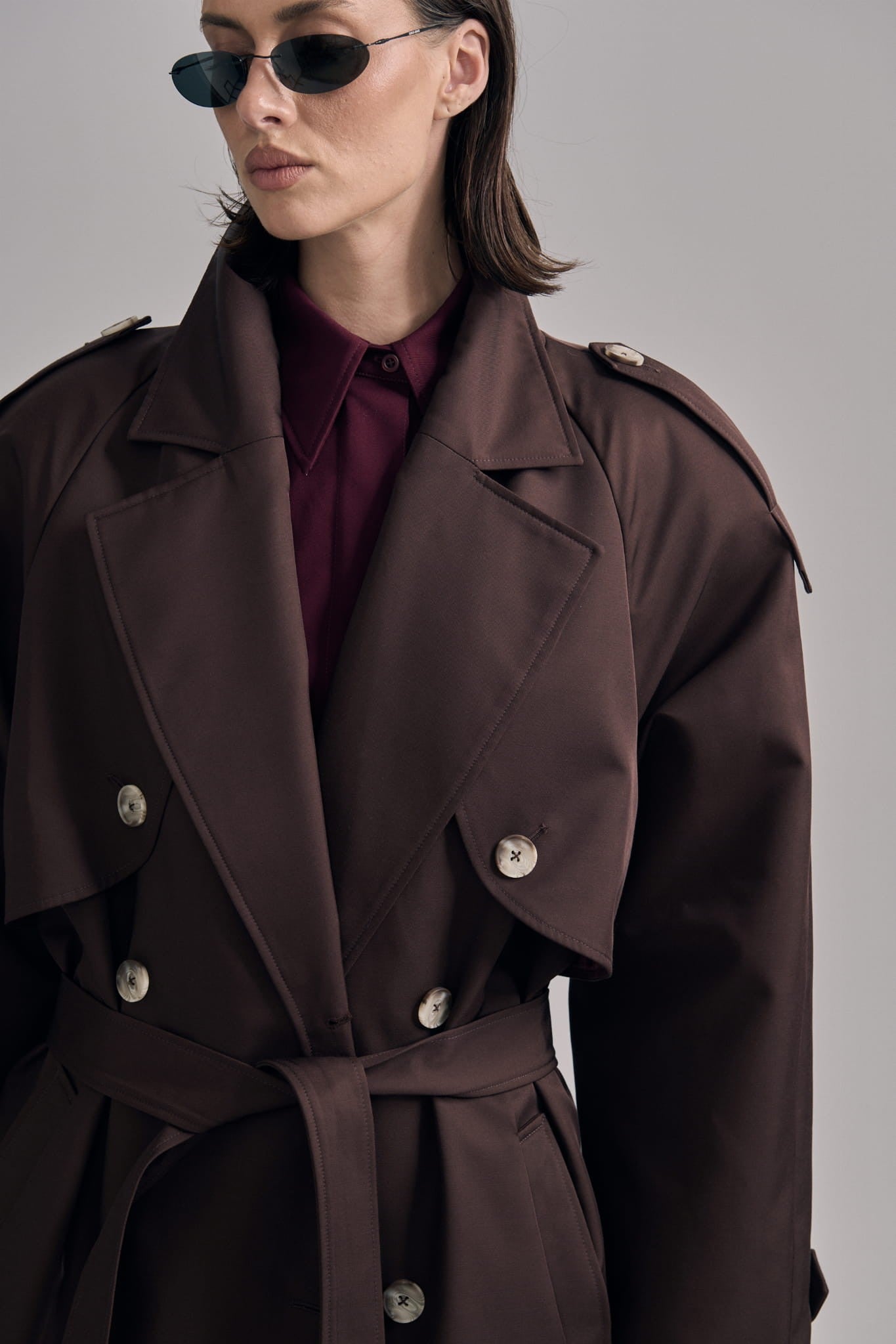 Brown Trench Carmen image 2