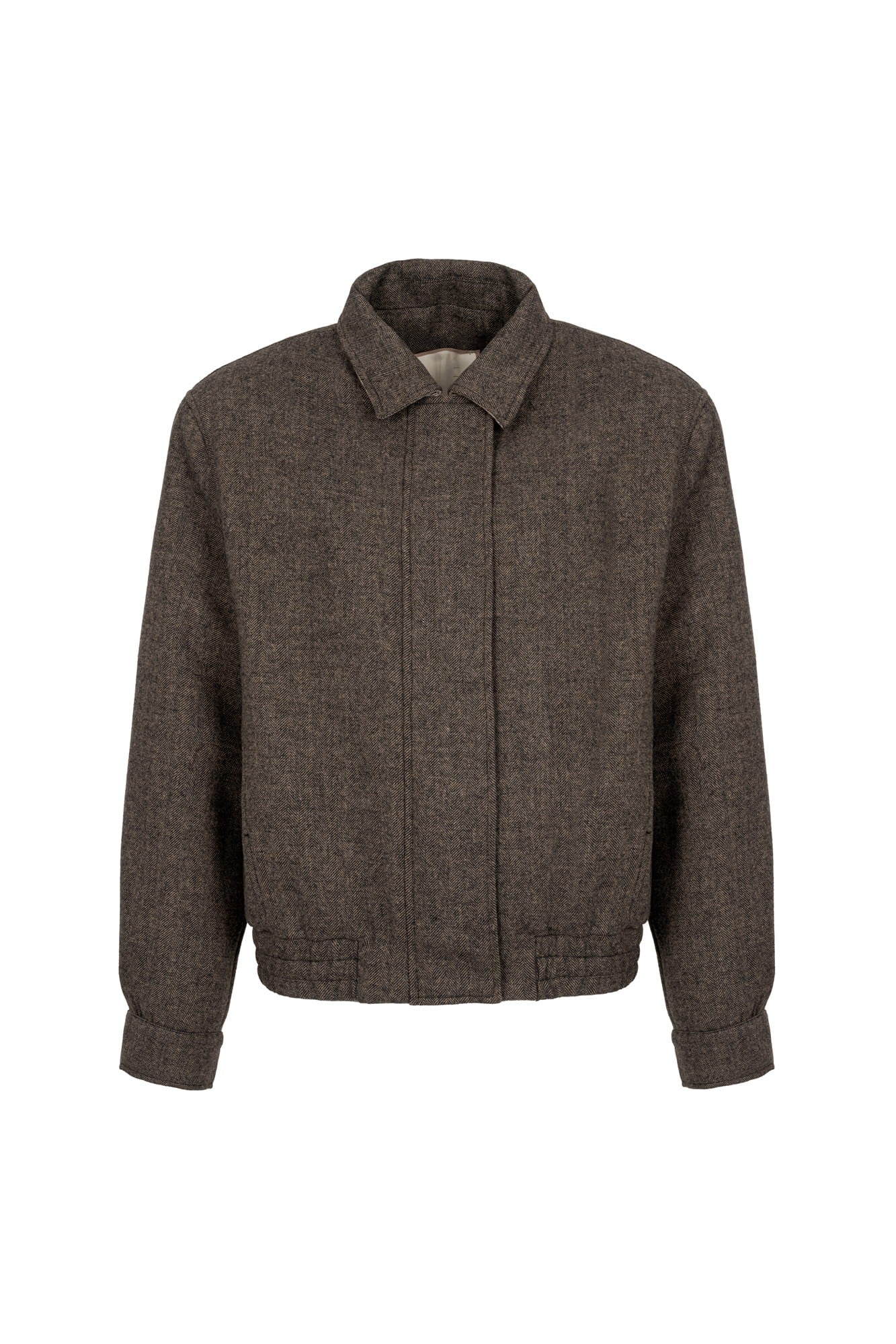 Brown Bomber jacket Chevron image 1
