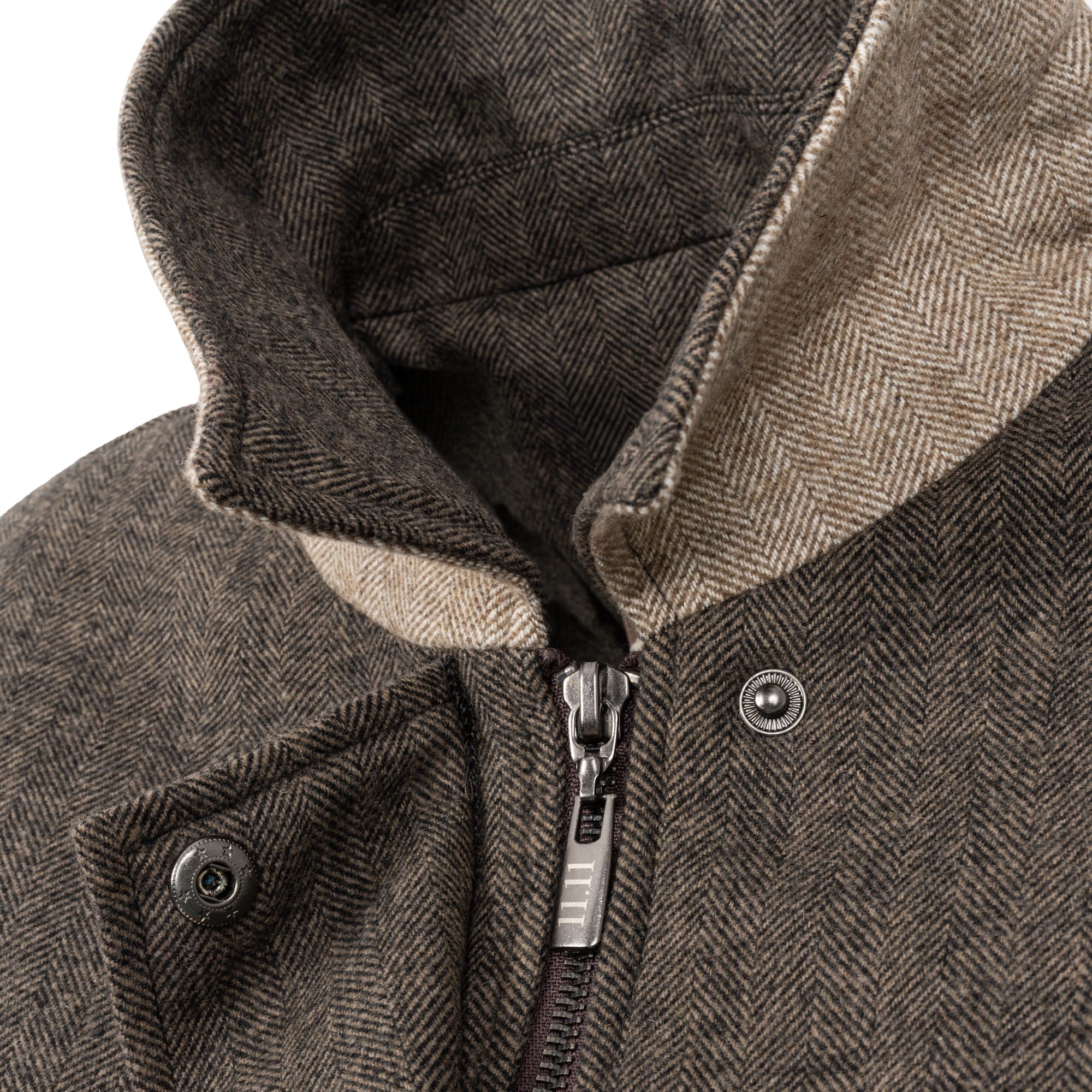 Brown Bomber jacket Chevron image 3