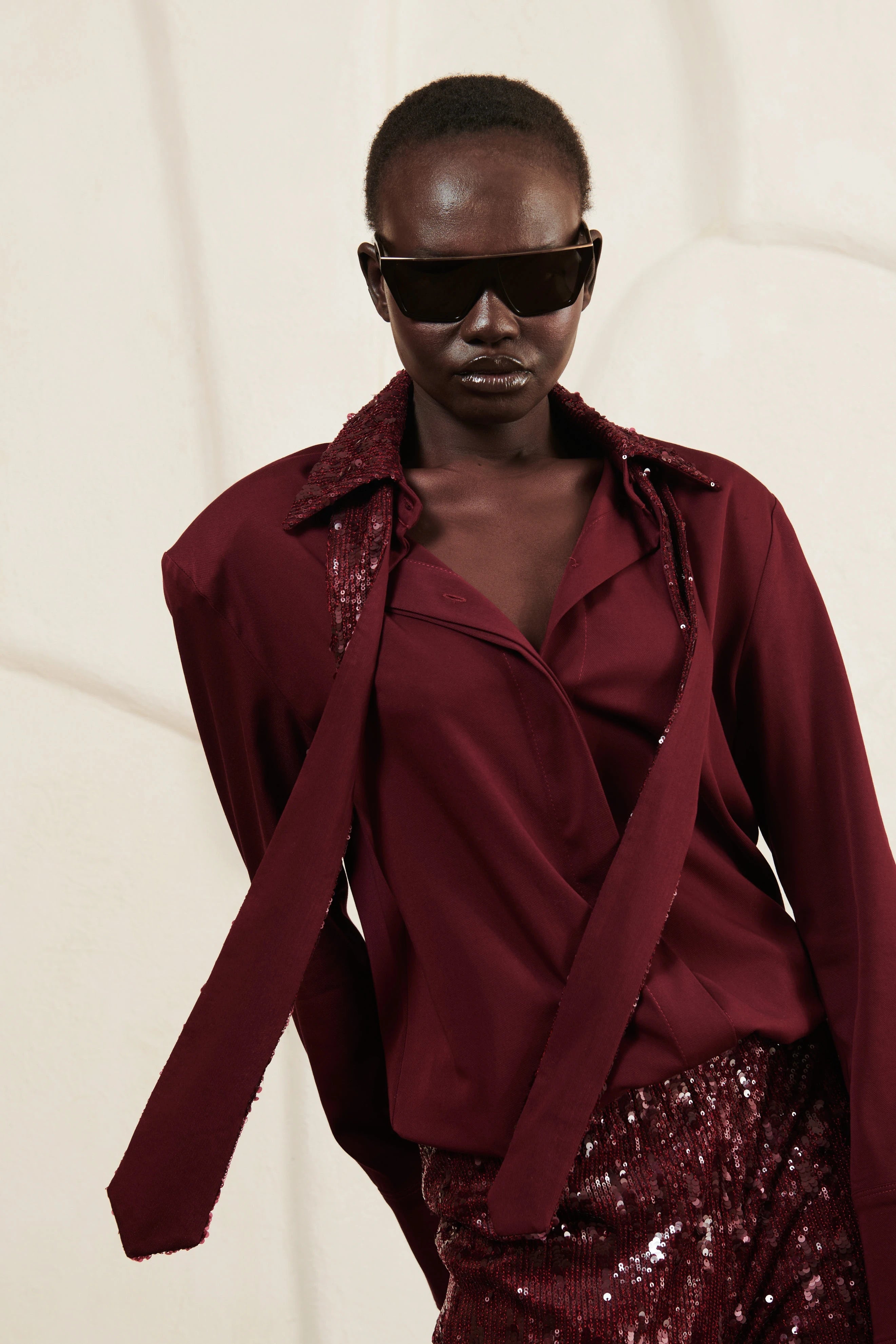 Burgundy Sparkle shirt image 1