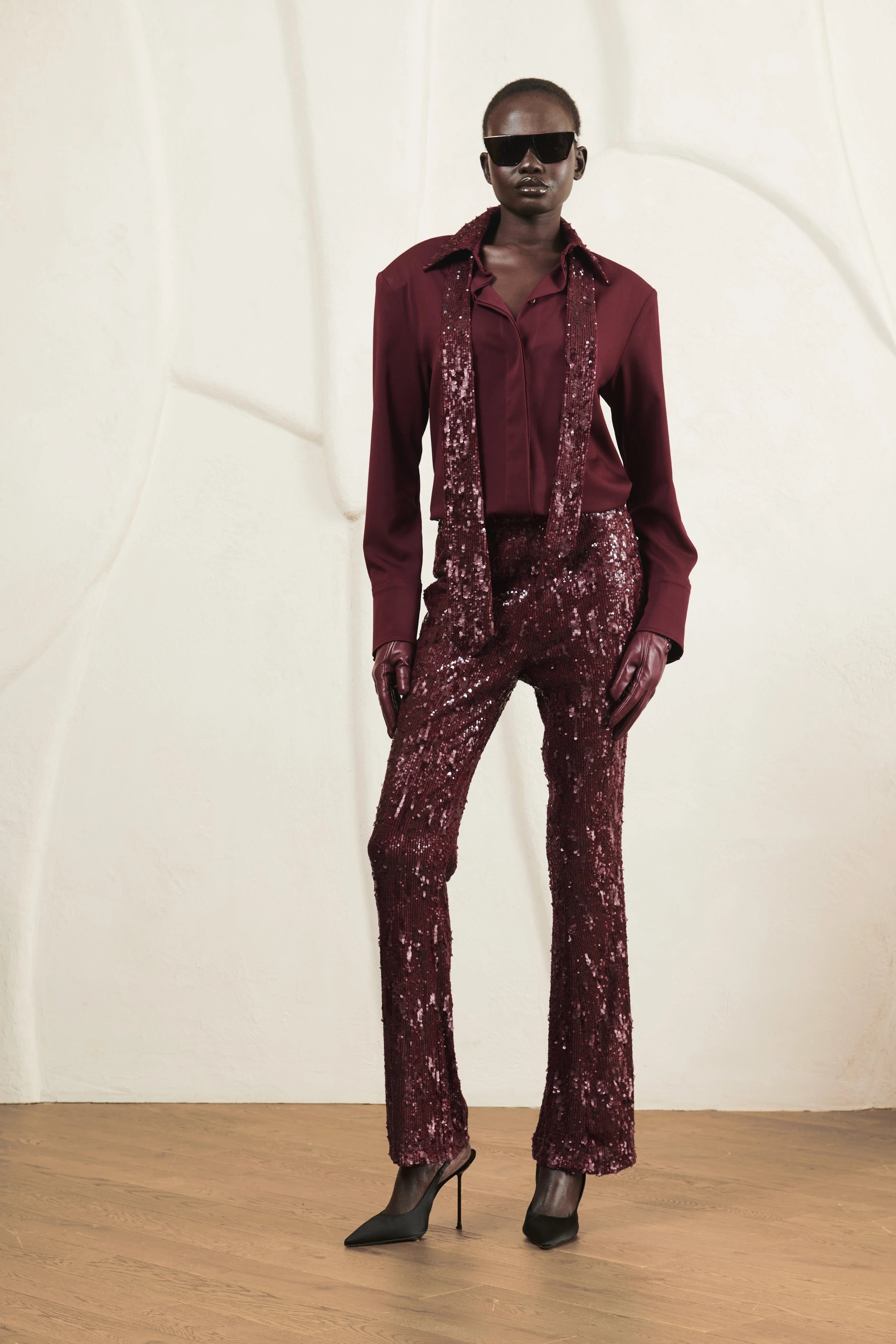 Burgundy Sparkle shirt image 2