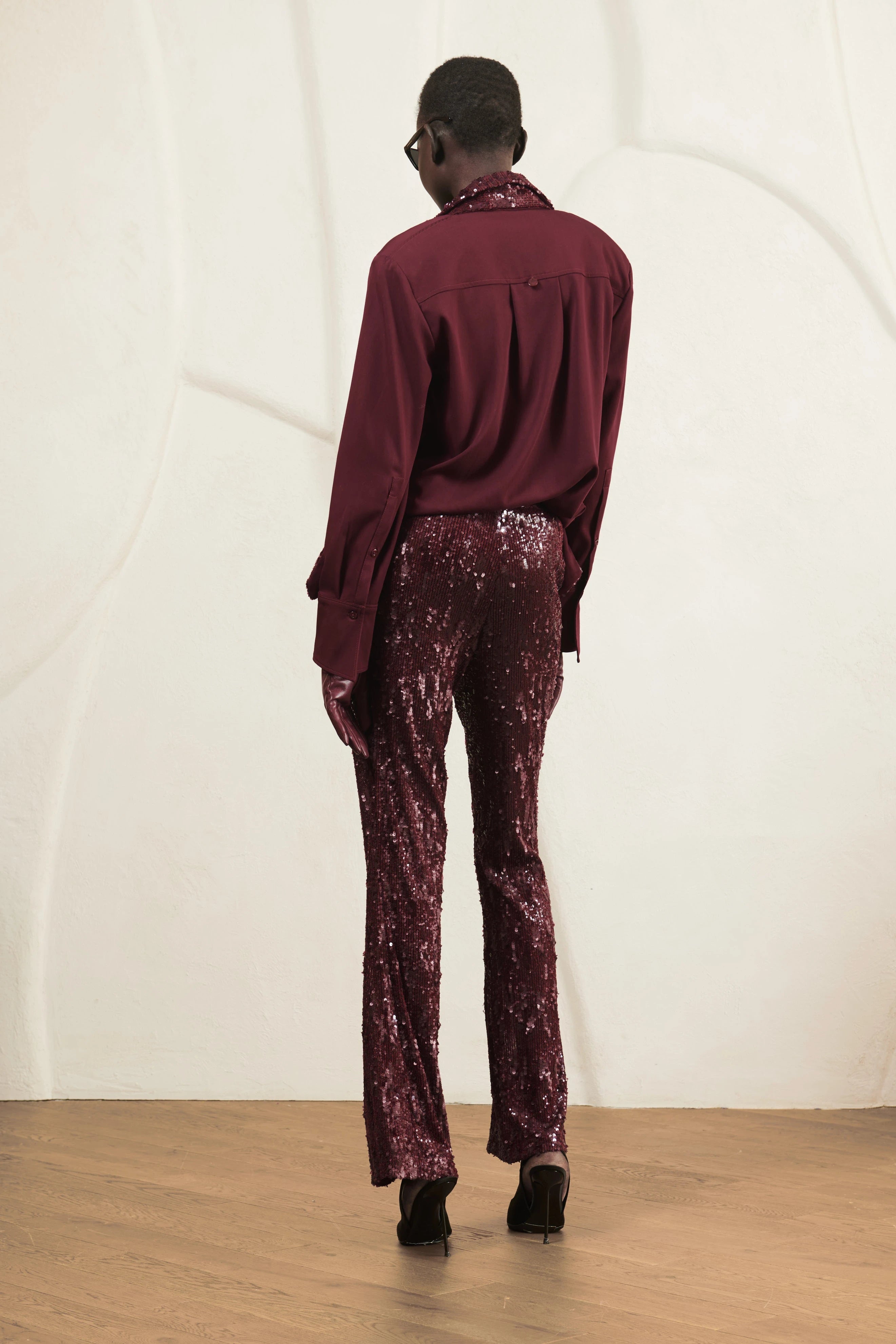 Burgundy Sparkle shirt image 4