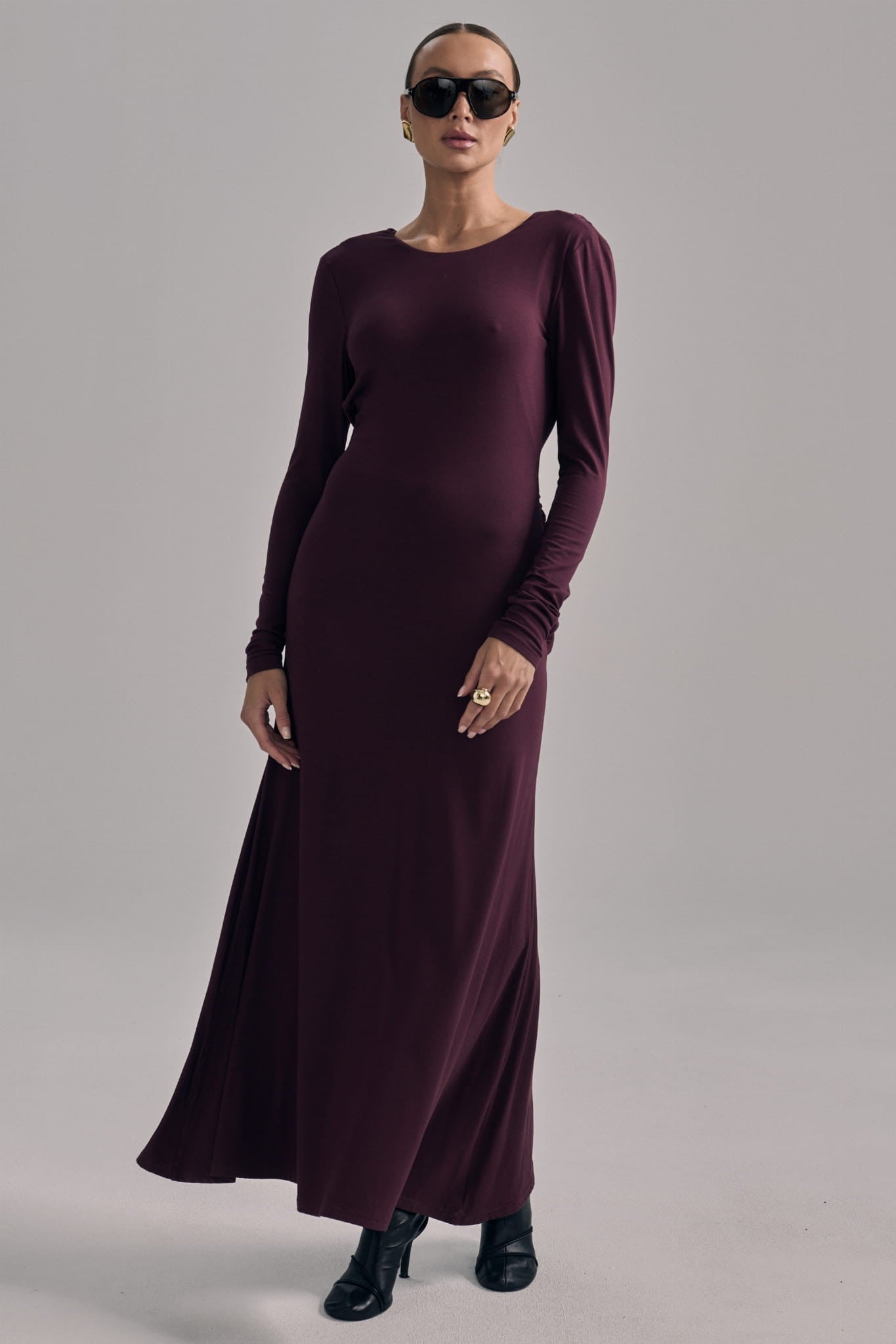 Burgundy Dress Bella image 2