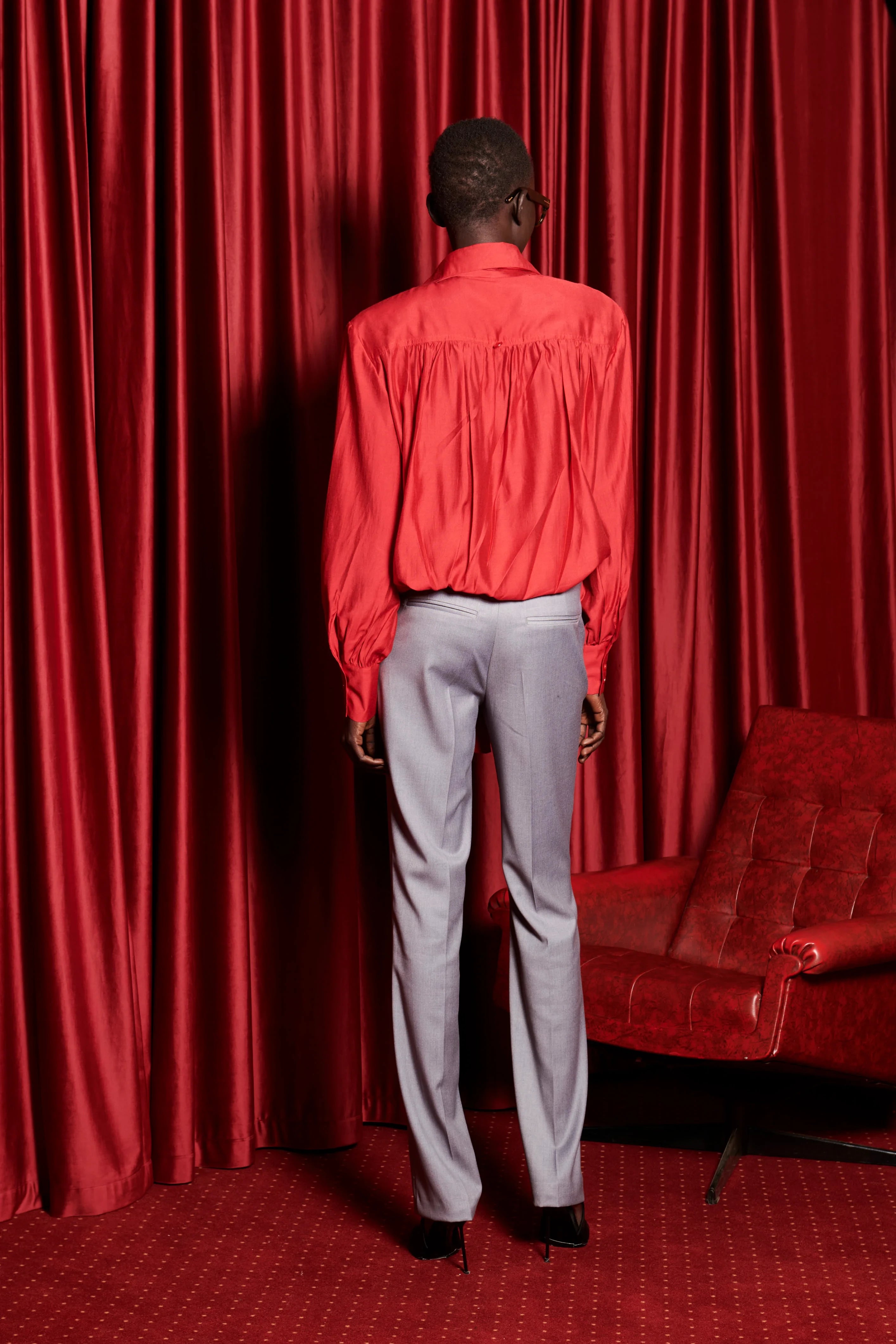 Grey Flare pants image 2