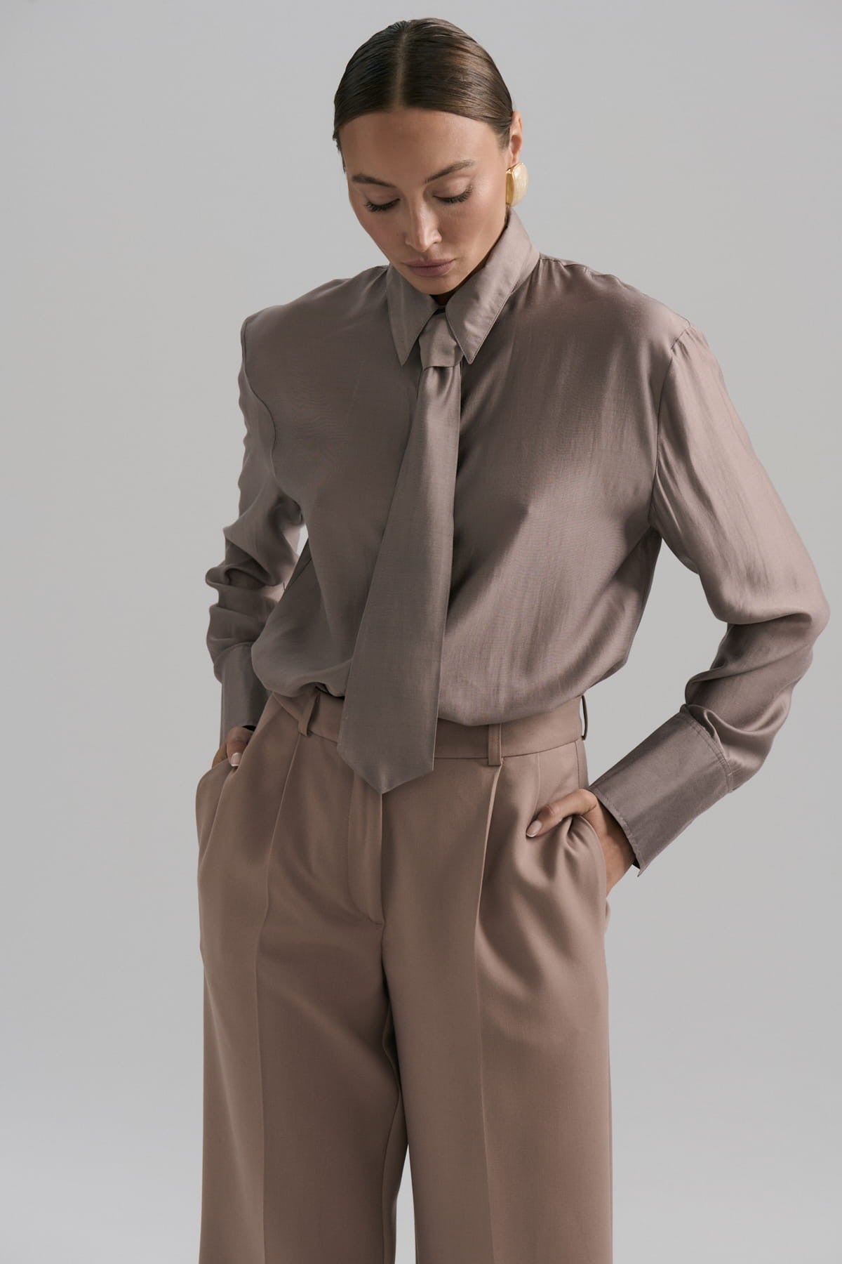 Brown Tie shirt image 1