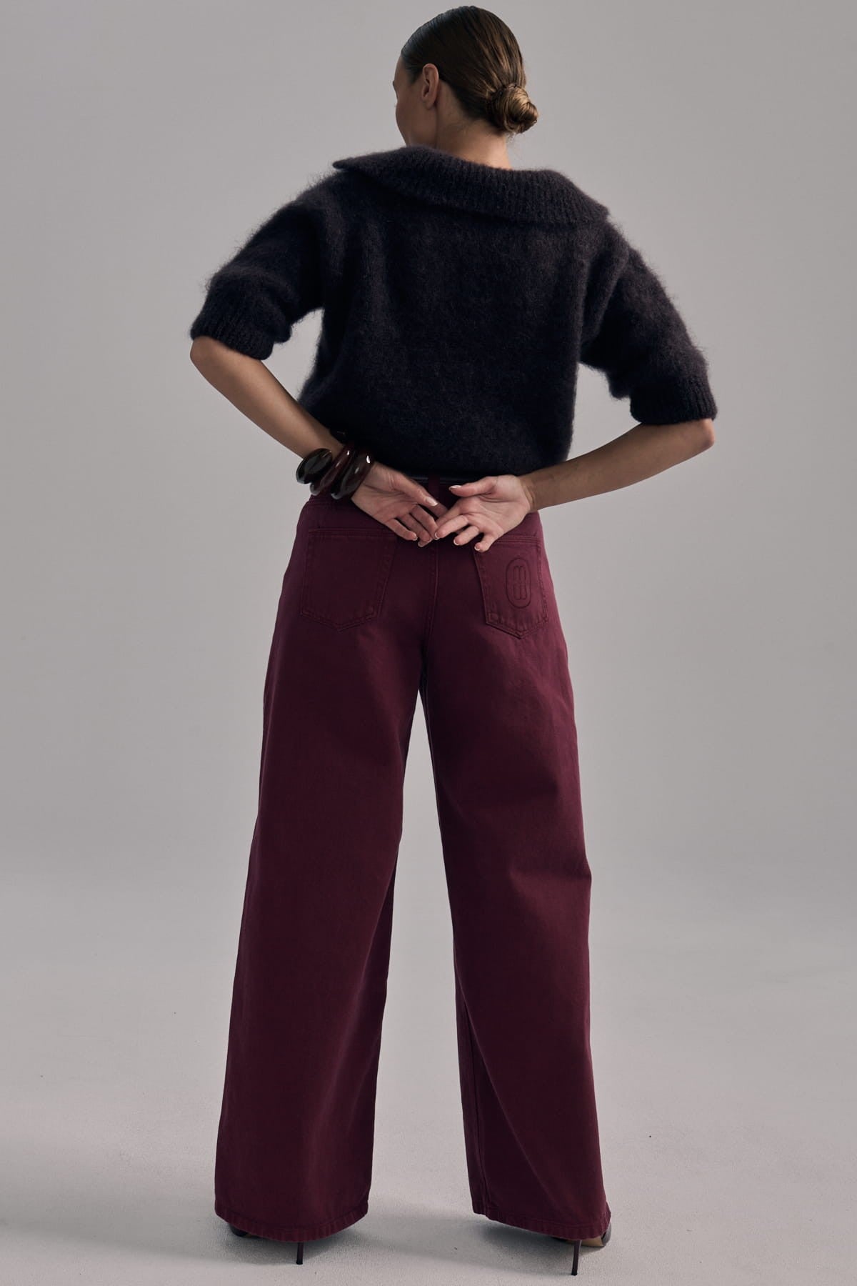 Burgundy Dolly jeans image 3
